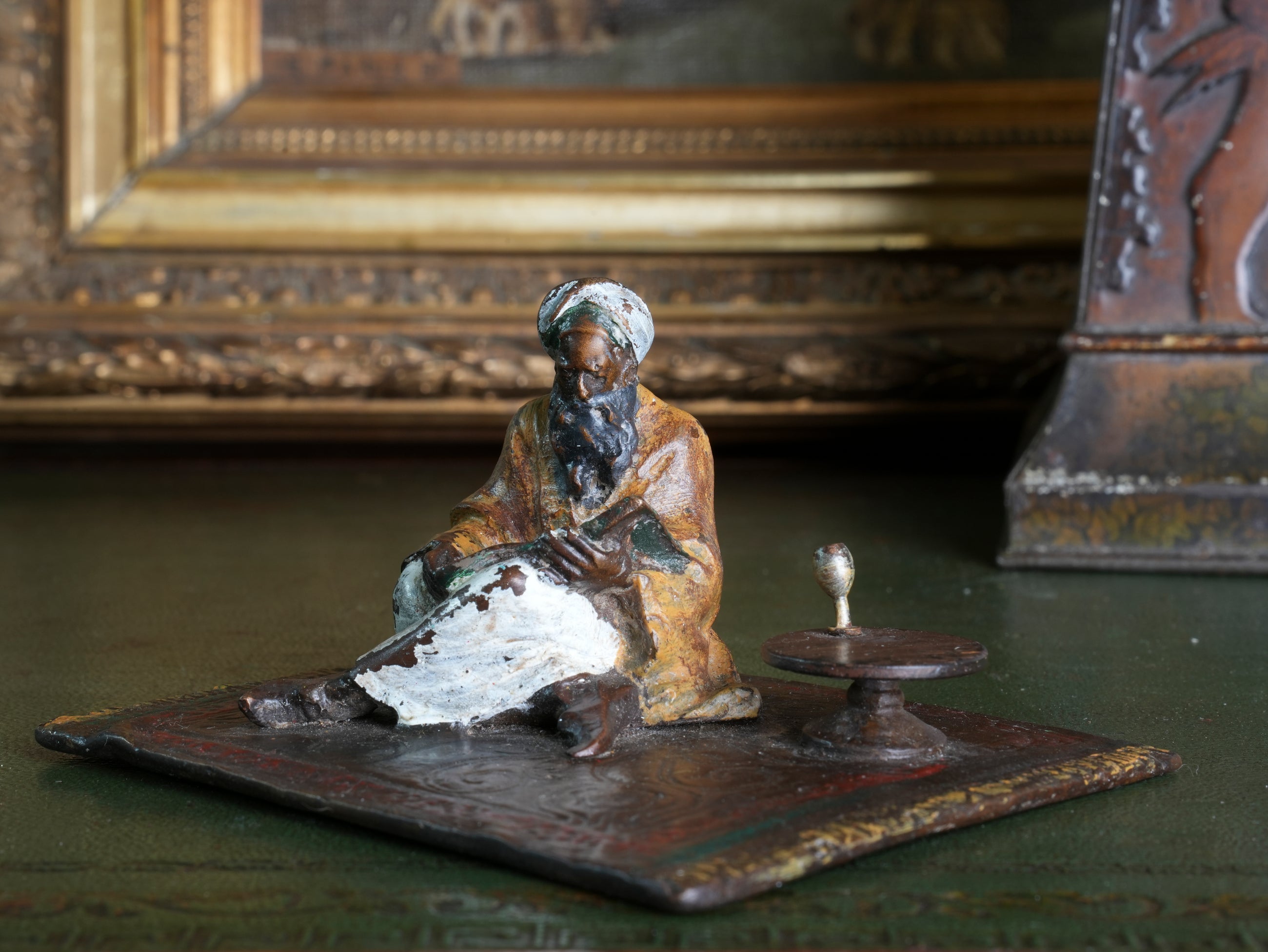 A Franz Bergman Bedouin Cold Painted Bronze