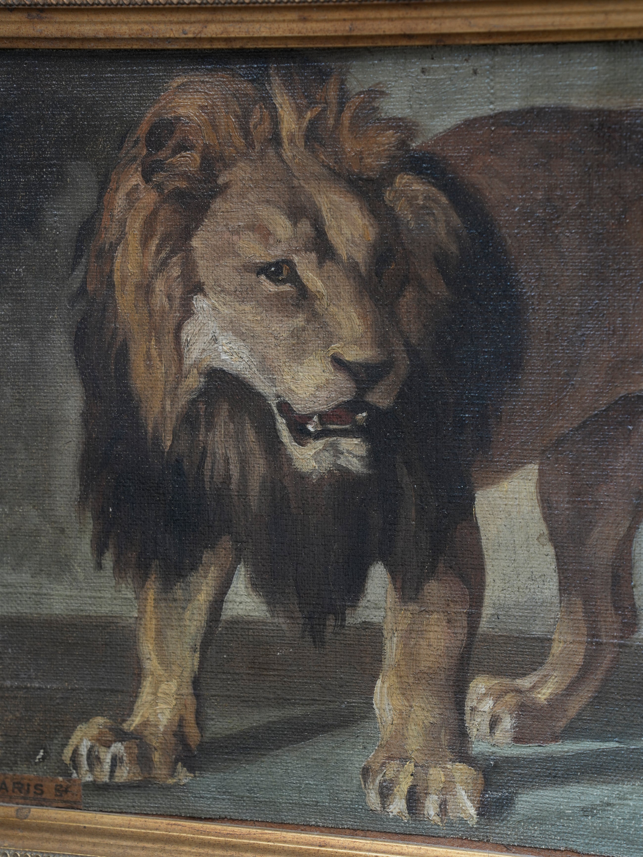 A 19th Century Oil On Board