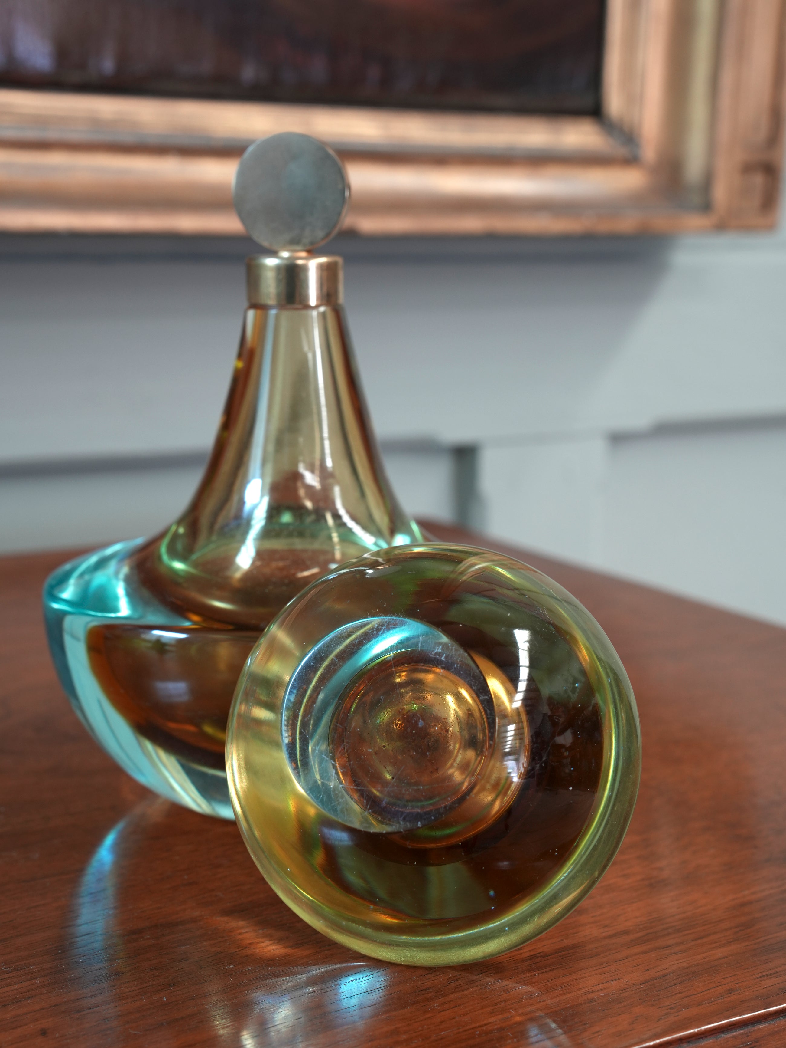 A Pair of Murano Sommerso Scent Bottles