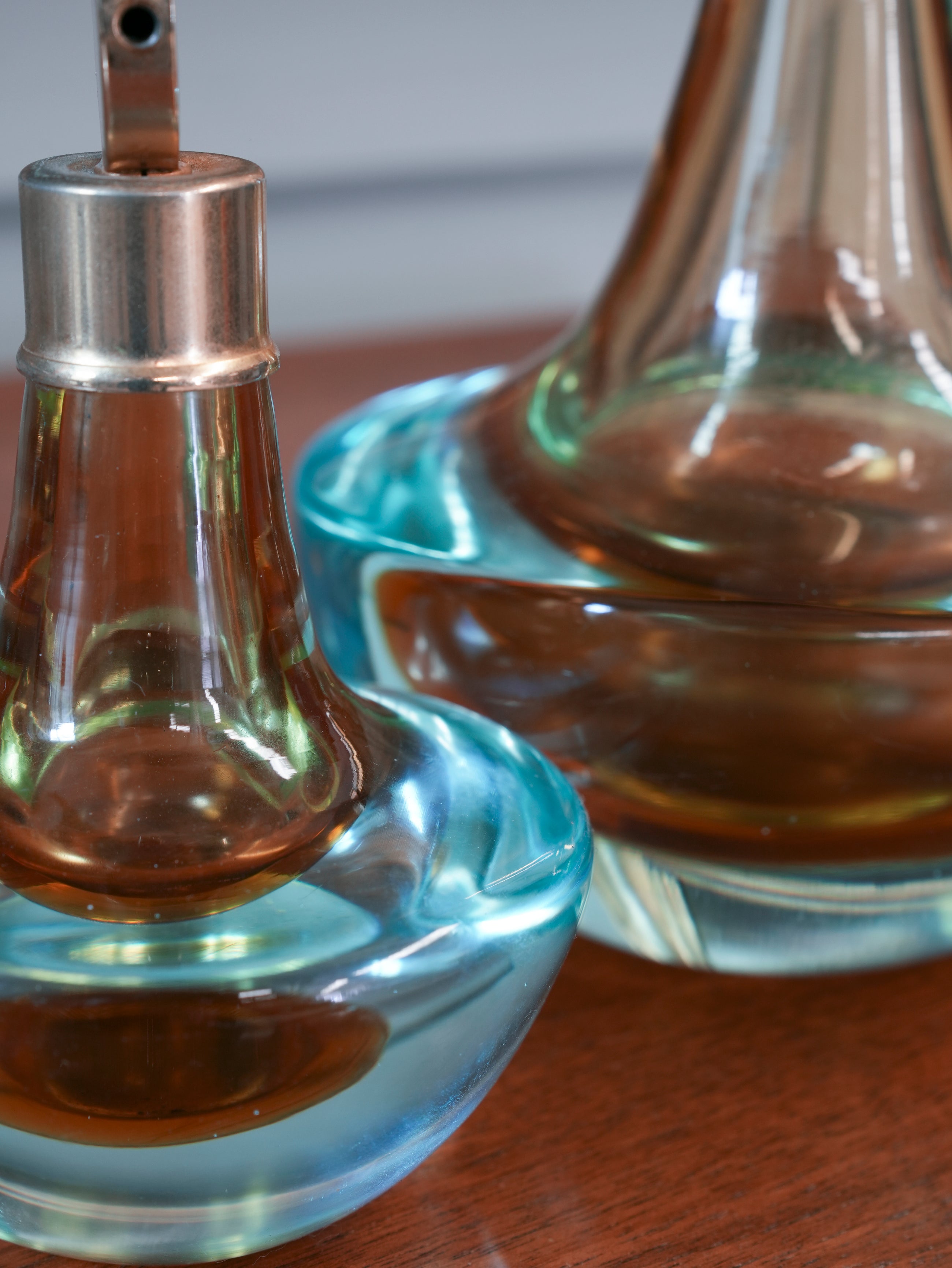 A Pair of Murano Sommerso Scent Bottles
