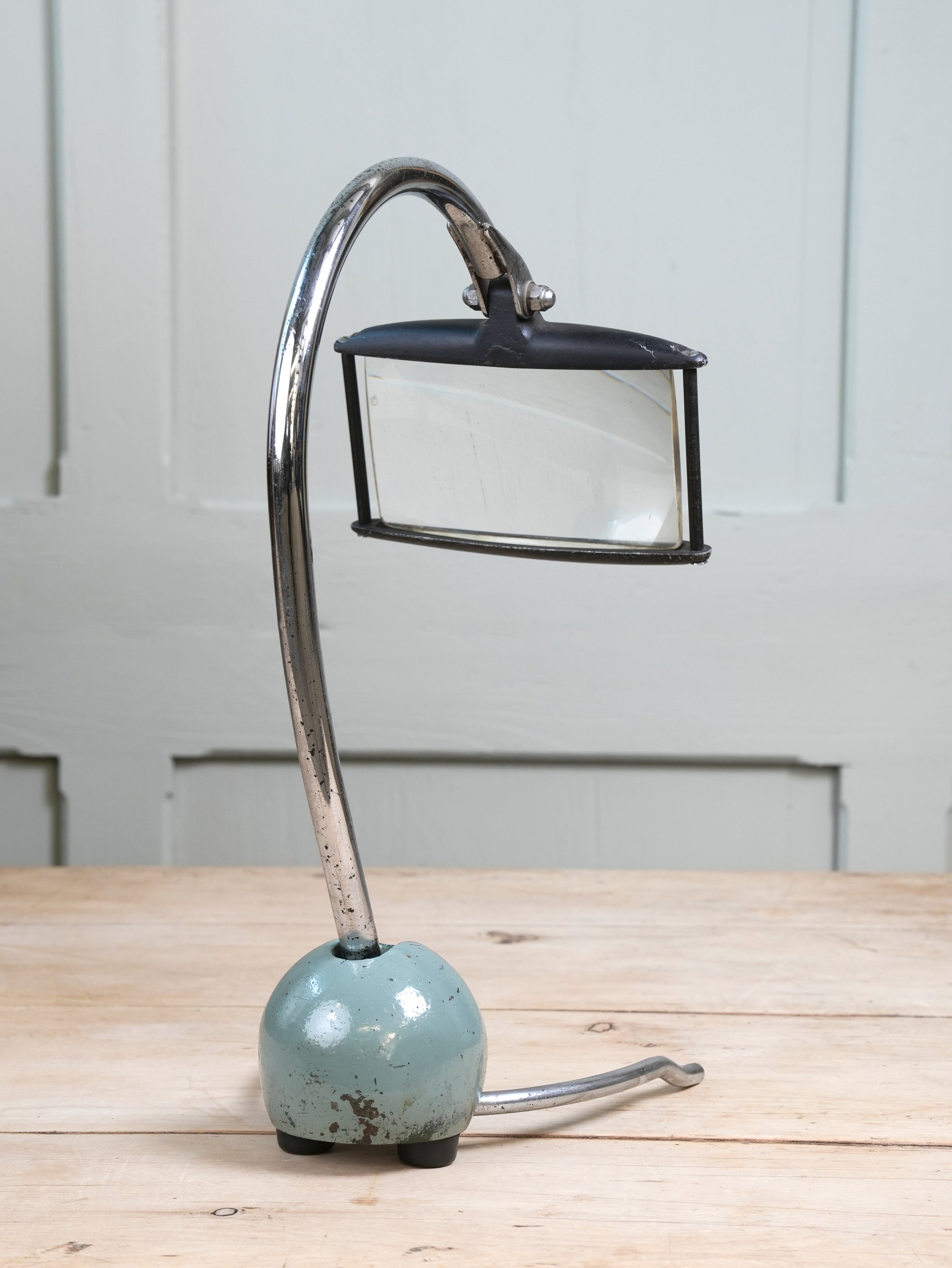 A Desk Magnifying Glass on Stand