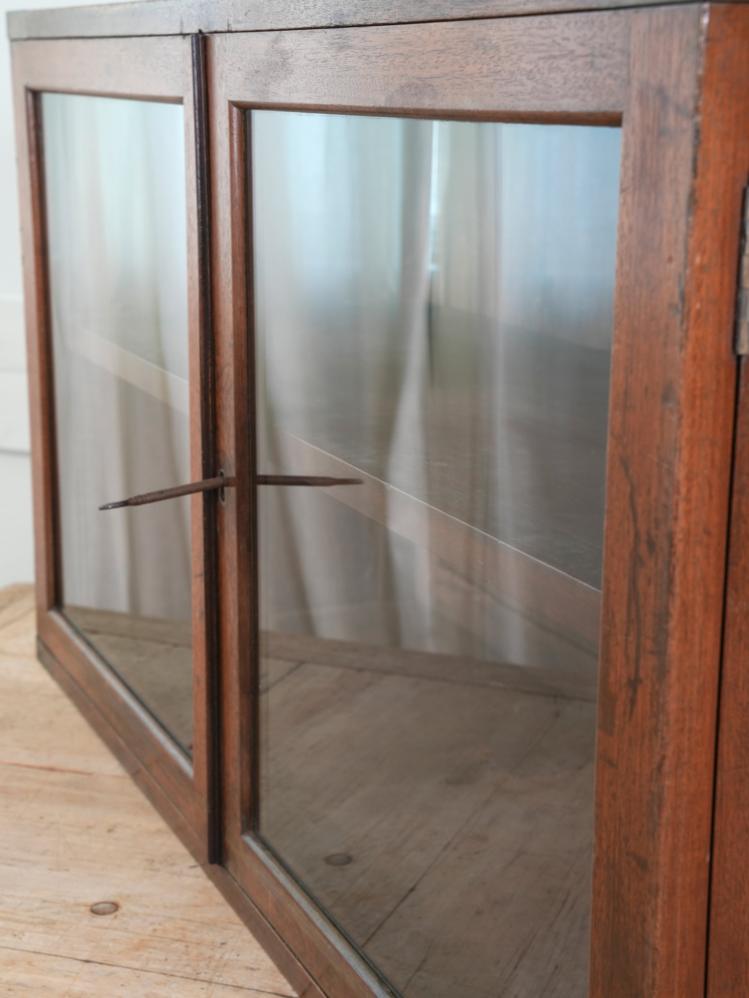 A 19th Century Glazed Campaign Cabinet