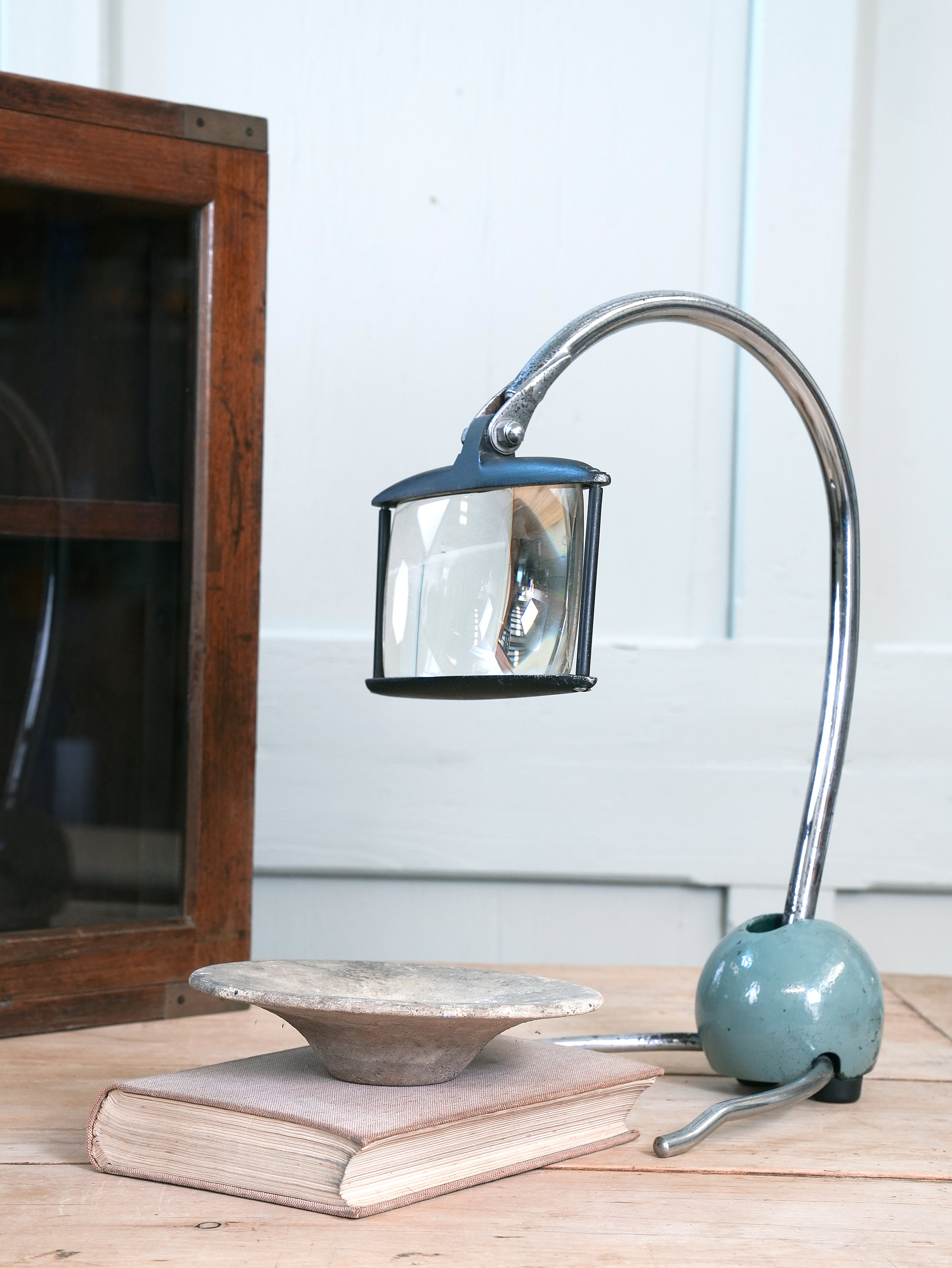 A Desk Magnifying Glass on Stand