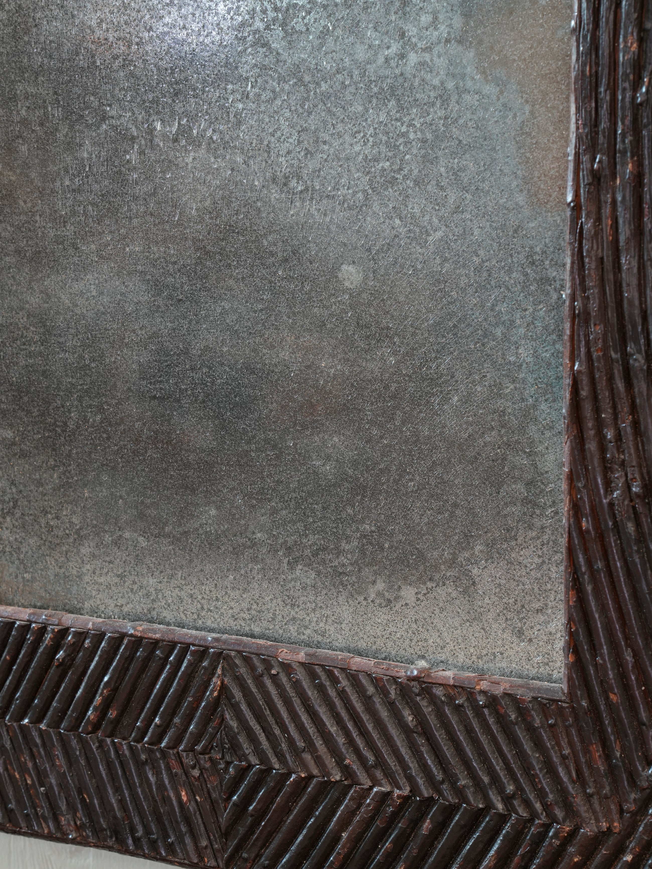 A Pair of Art Populaire Twig Work Mirrors