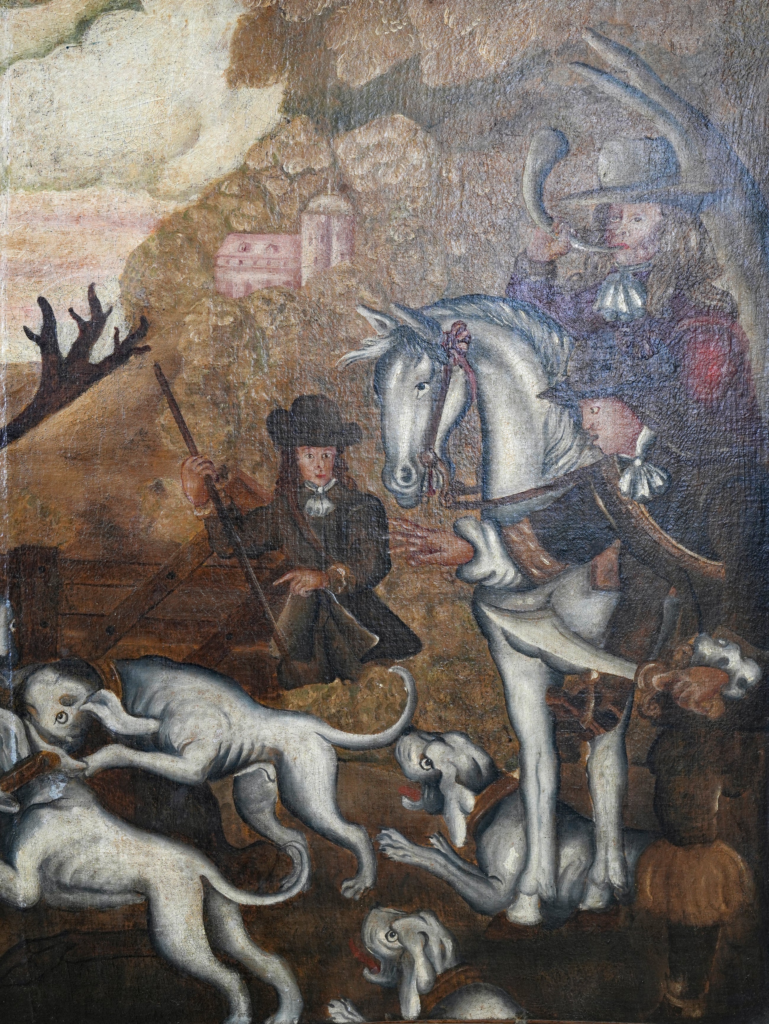 An 18th Century Painting of a Hunting Scene