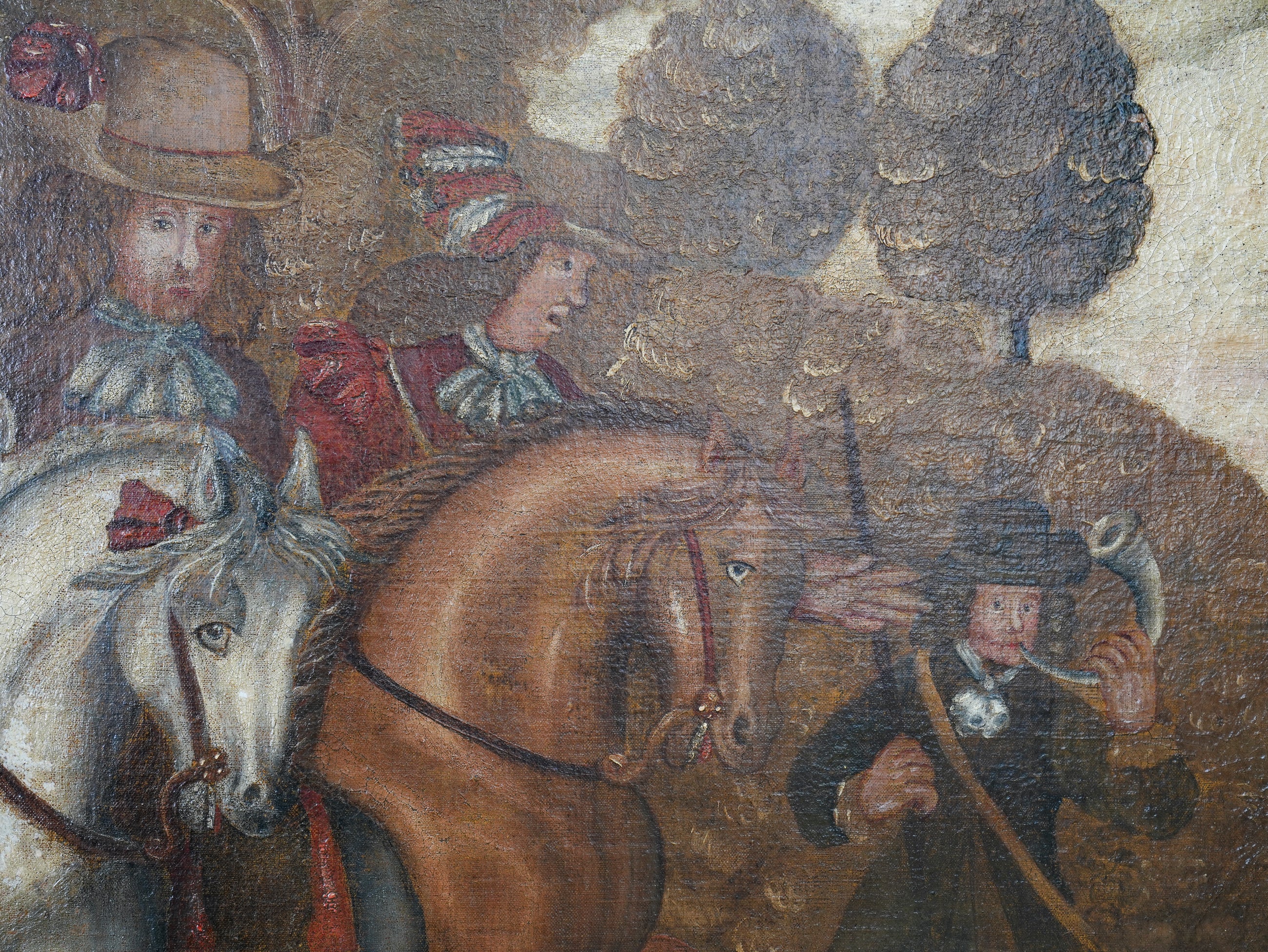 An 18th Century Painting of a Hunting Scene