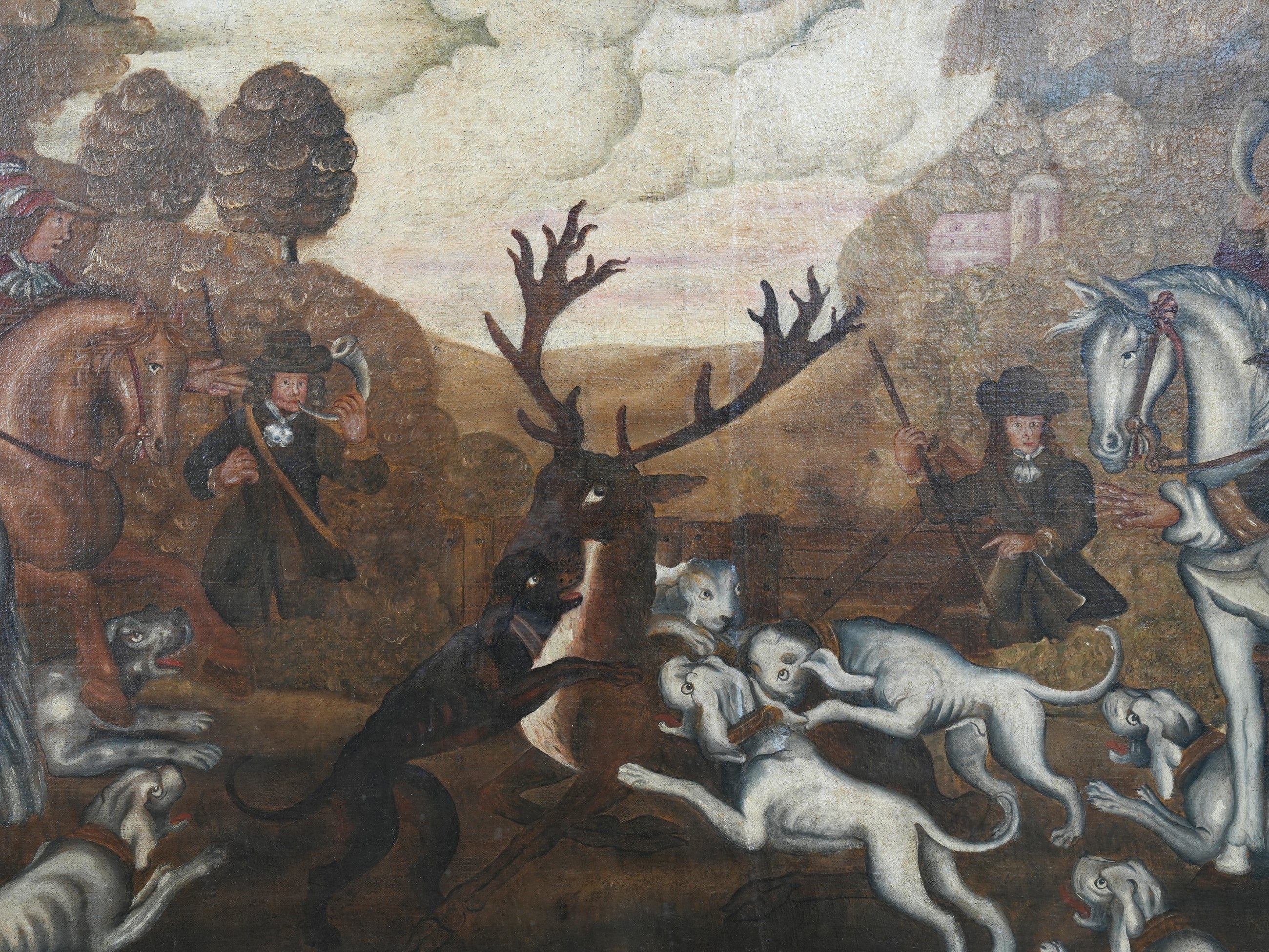 An 18th Century Painting of a Hunting Scene