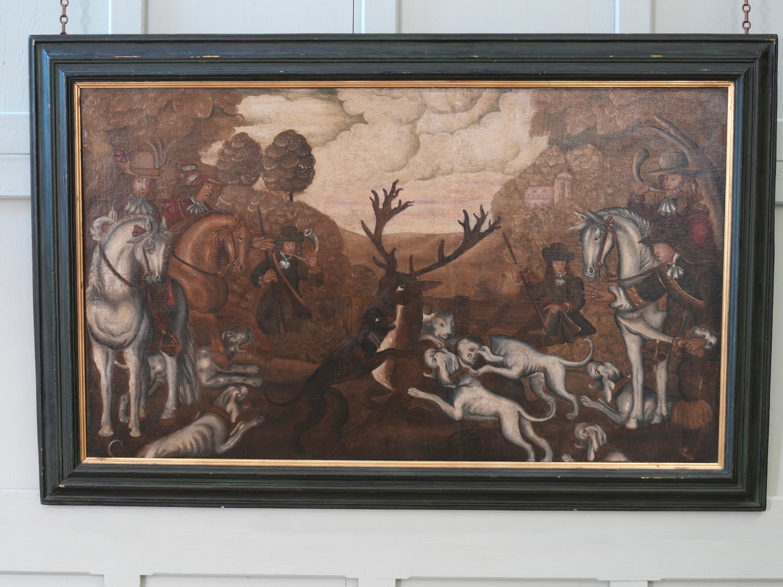 An 18th Century Painting of a Hunting Scene