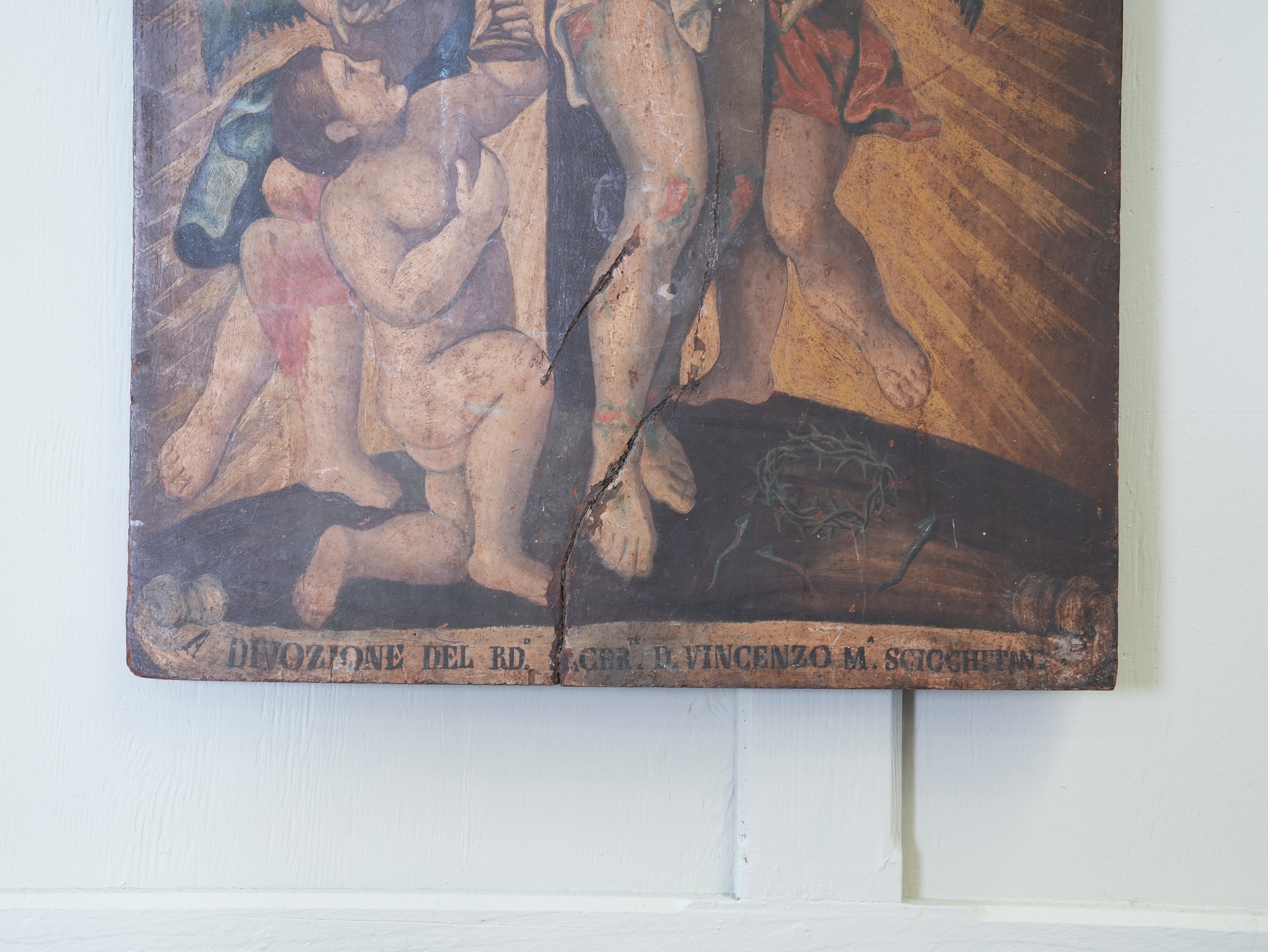 A 17th Century Italian Madonna & Child on Board