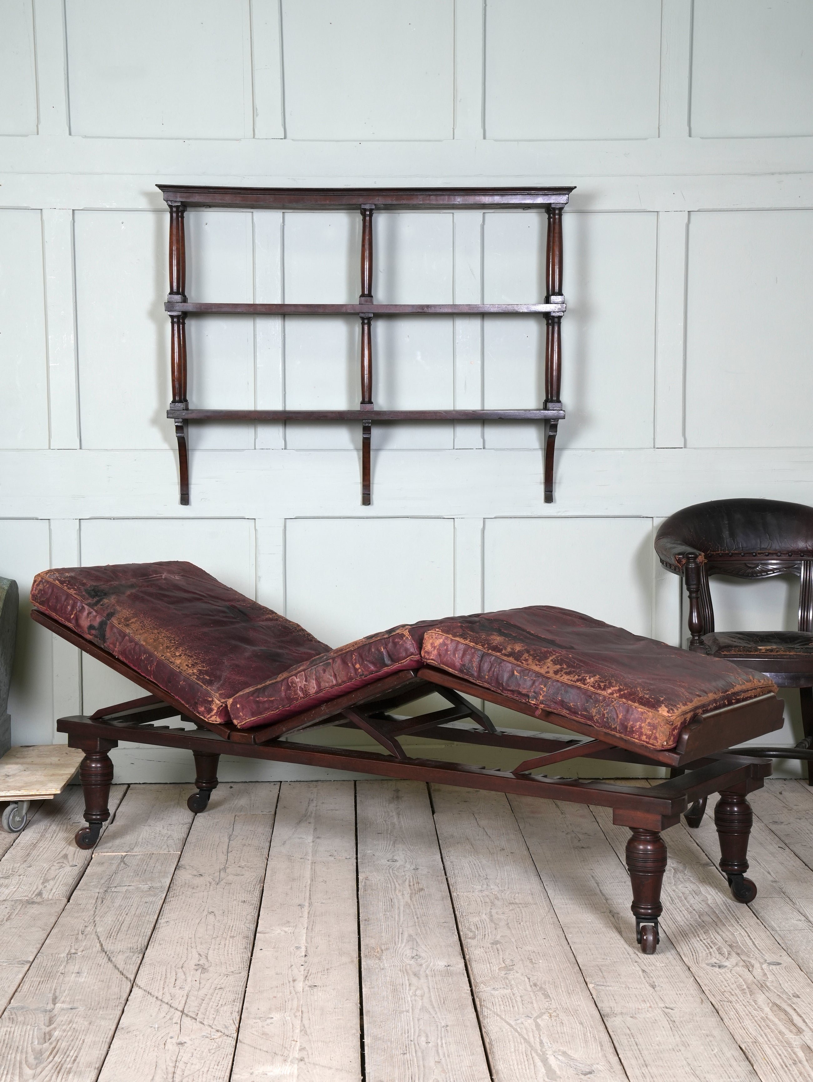 Mahogany Hanging Shelves