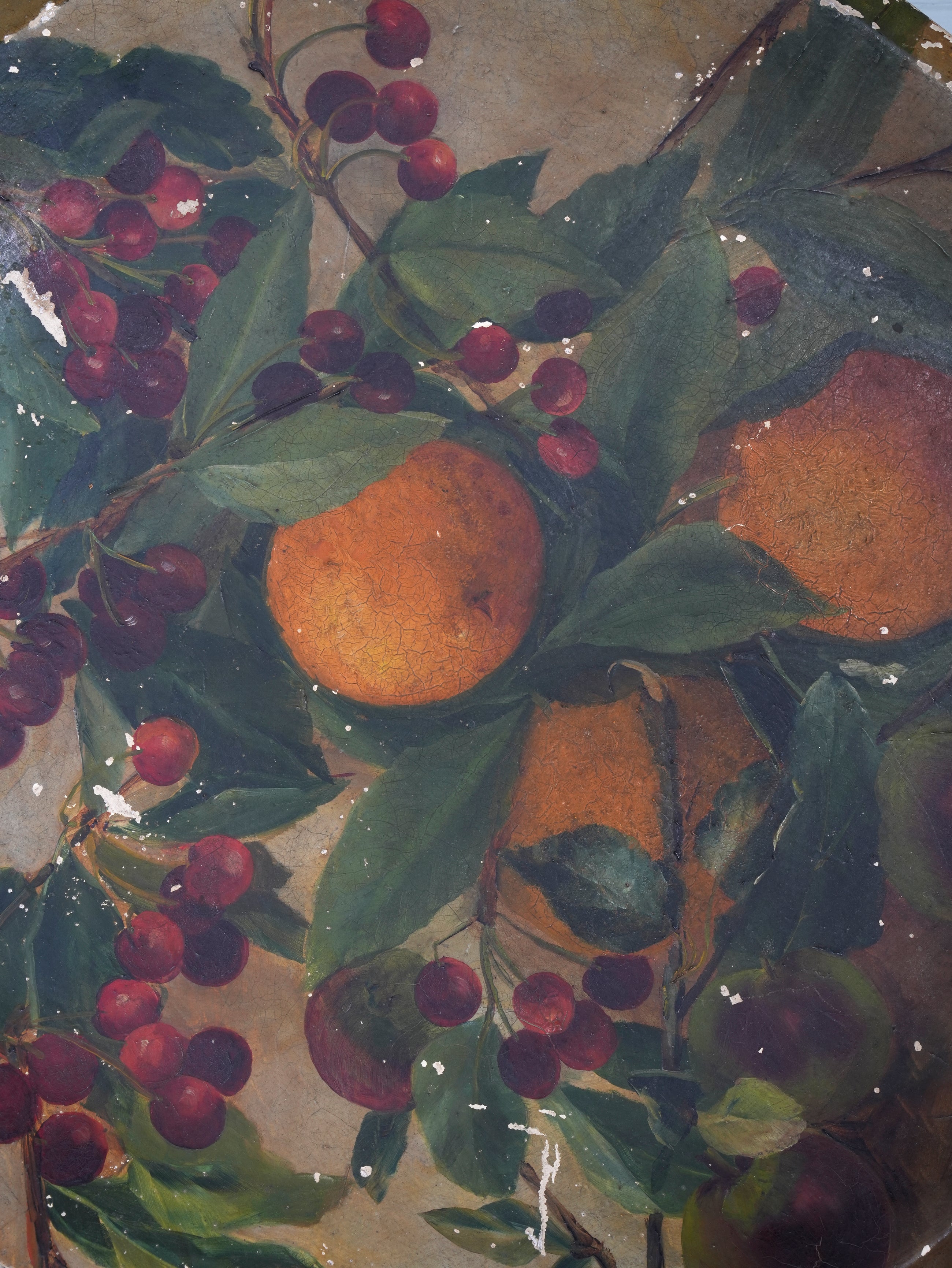 Painted Plaster Platter