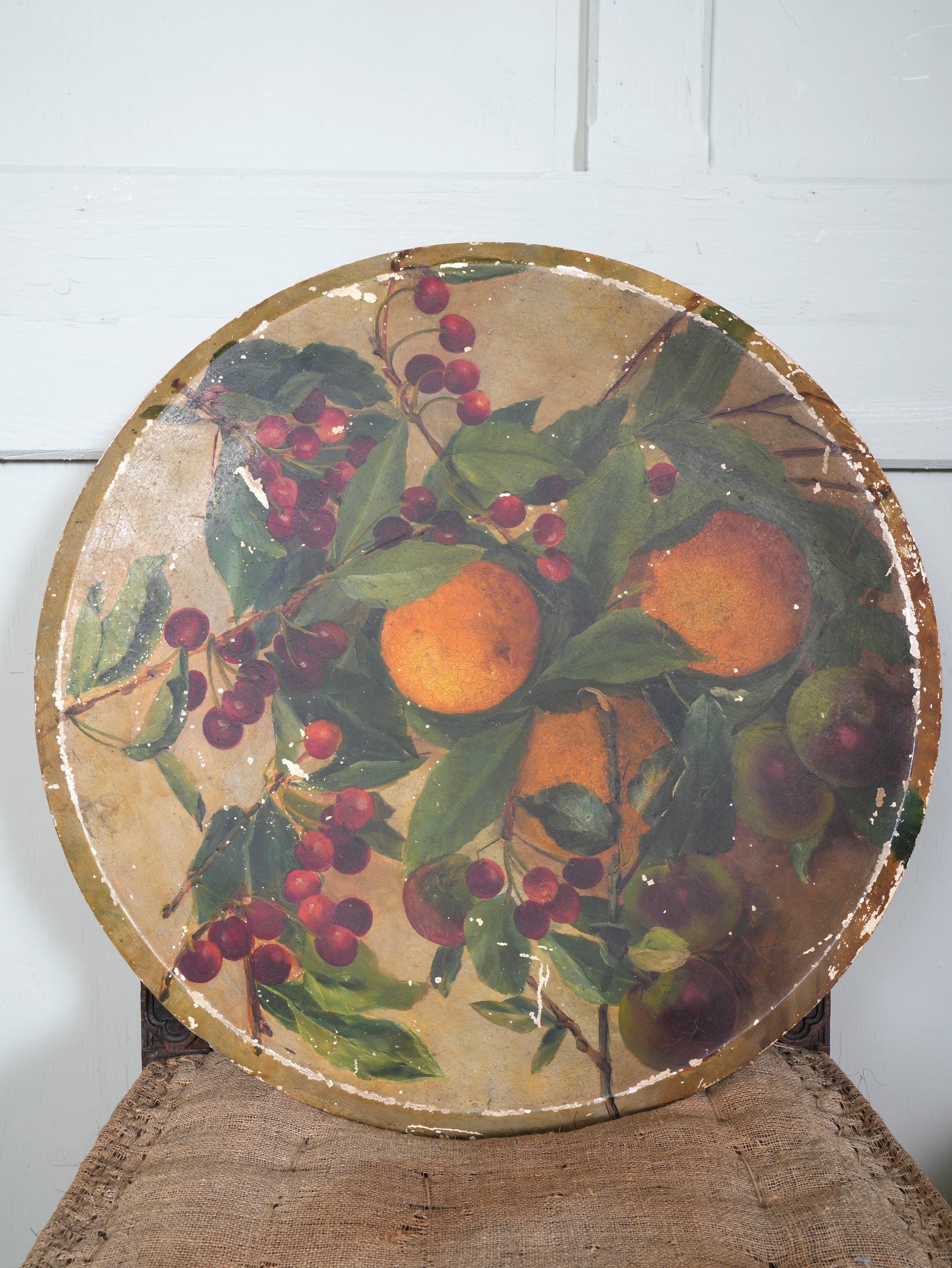 Painted Plaster Platter