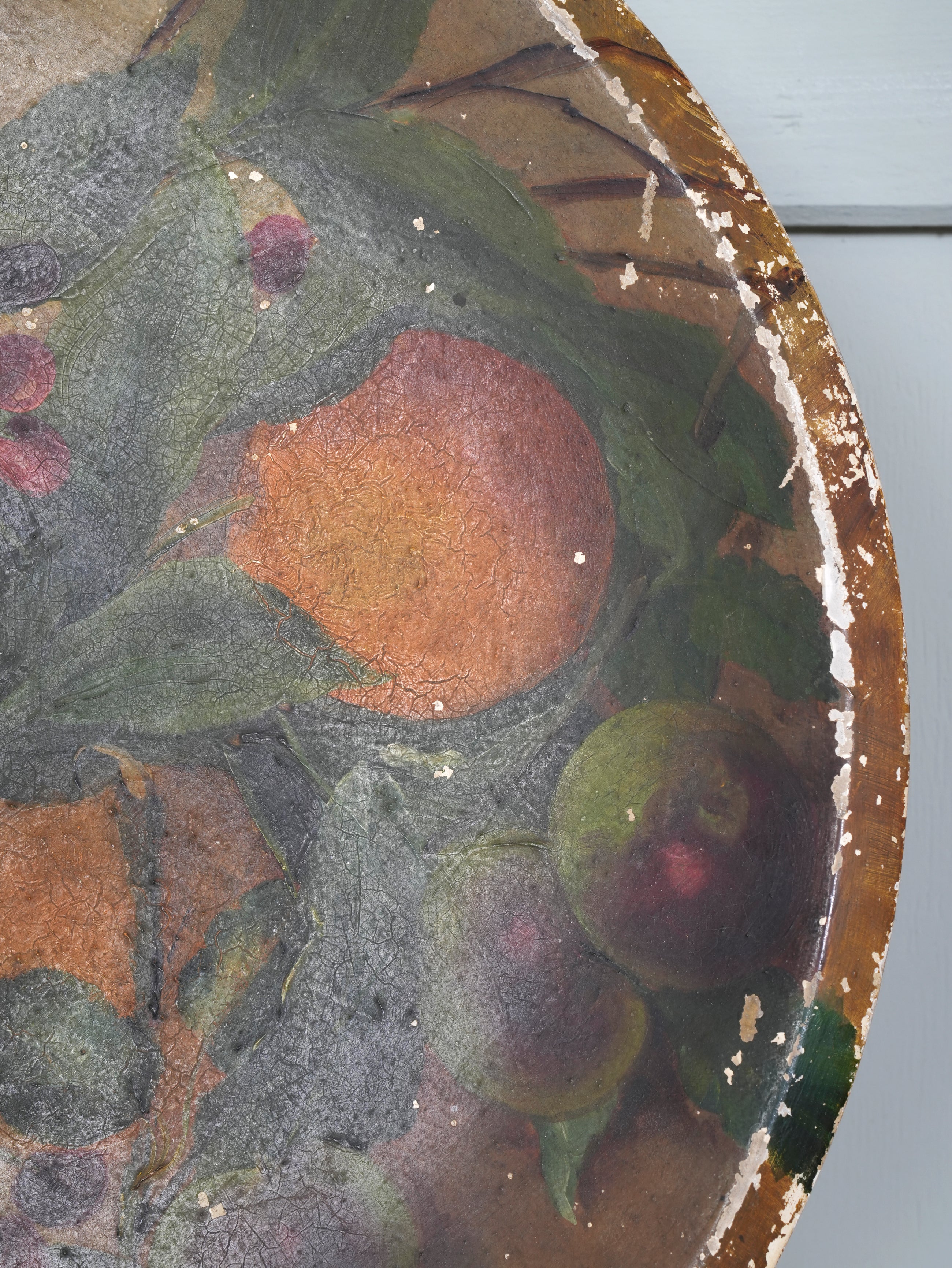 Painted Plaster Platter