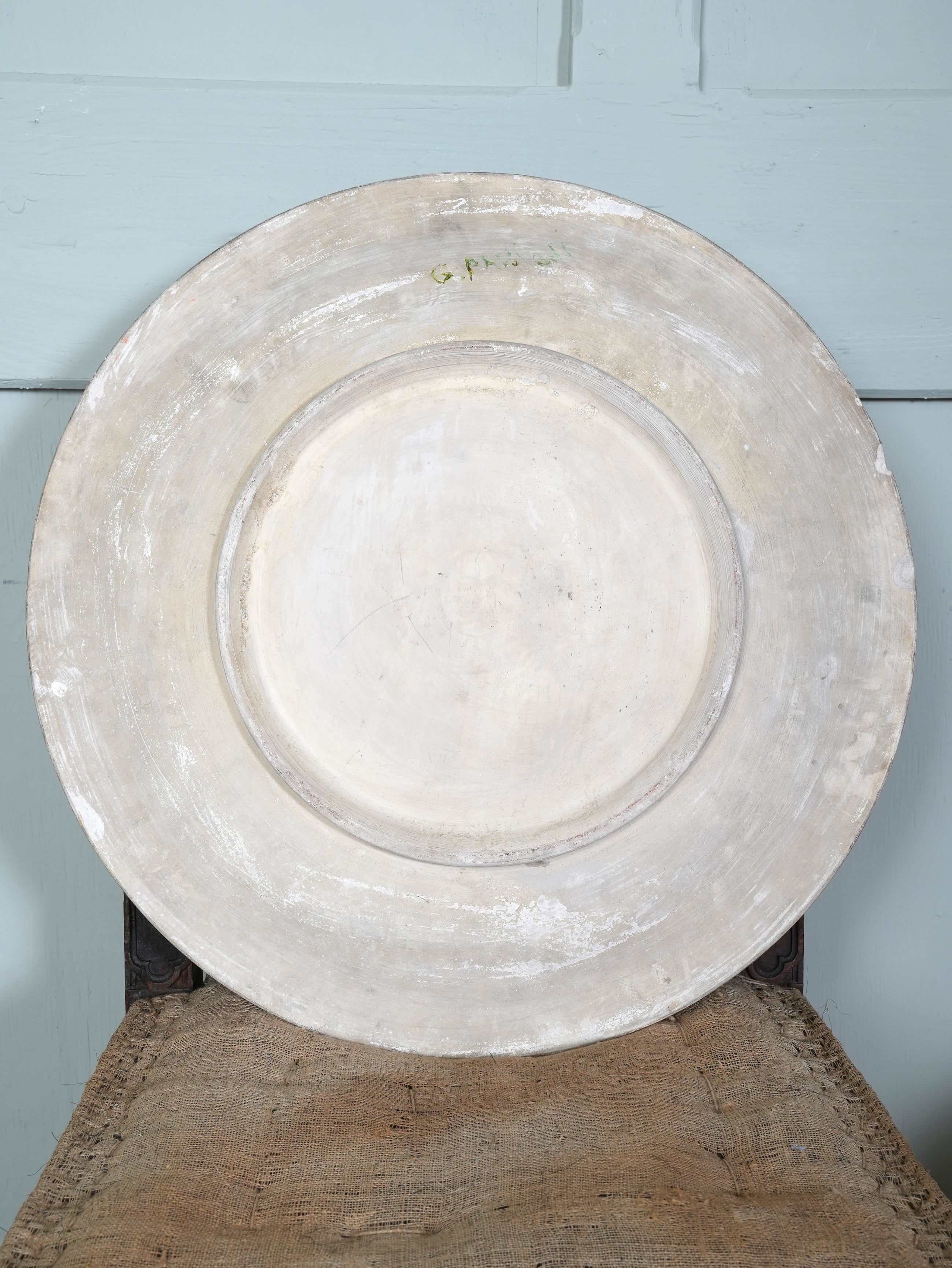 Painted Plaster Platter