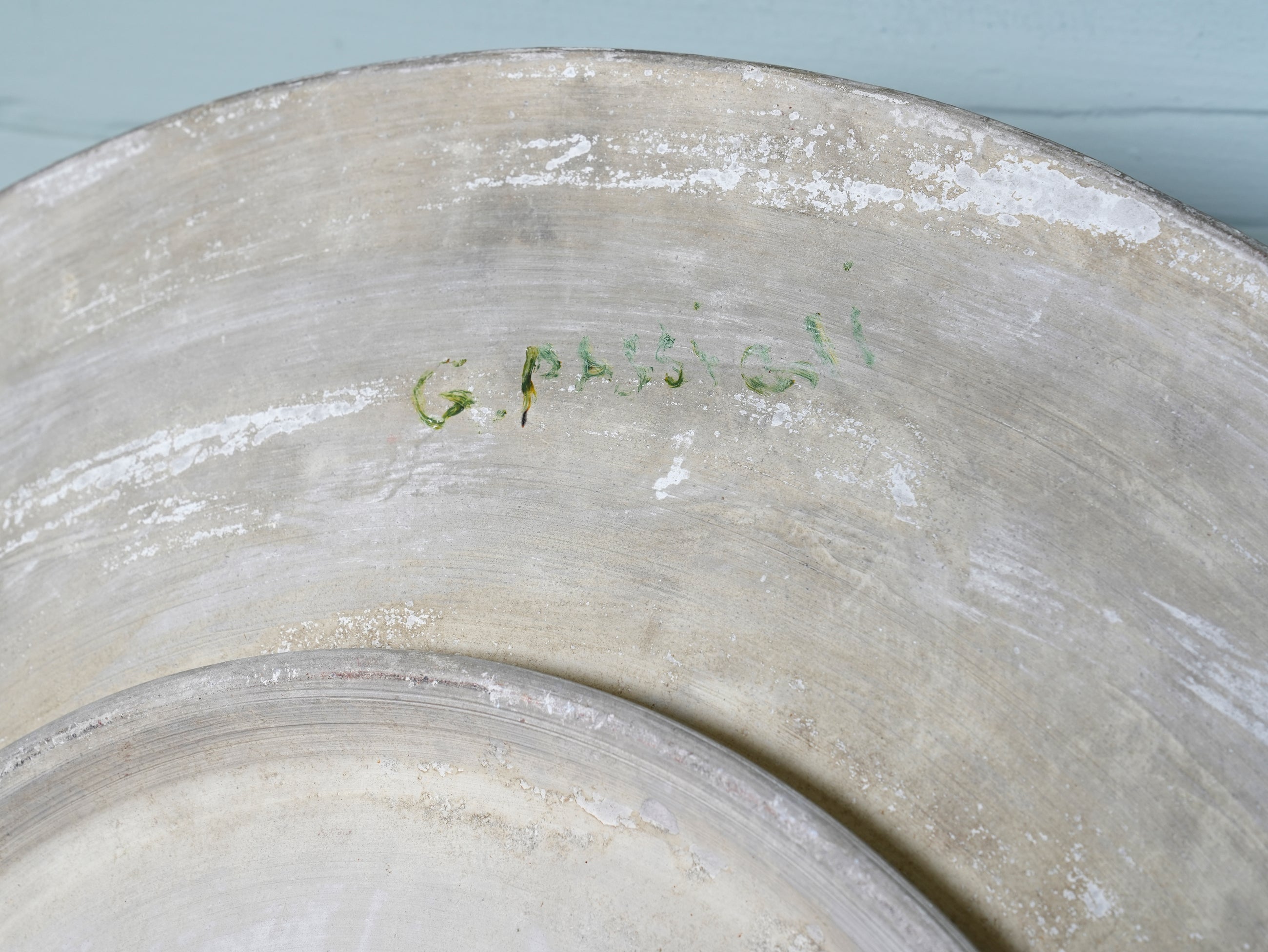 Painted Plaster Platter