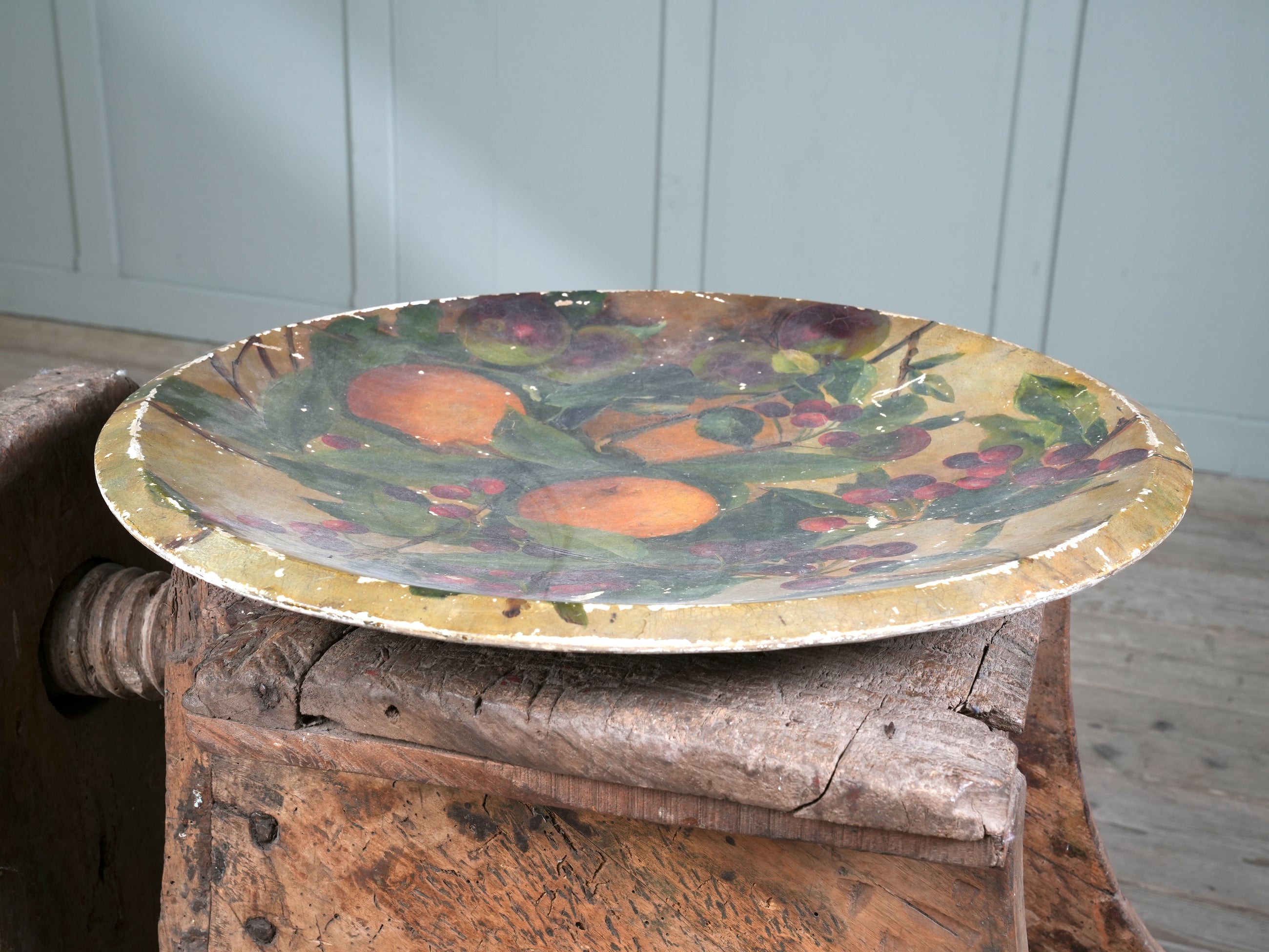 Painted Plaster Platter