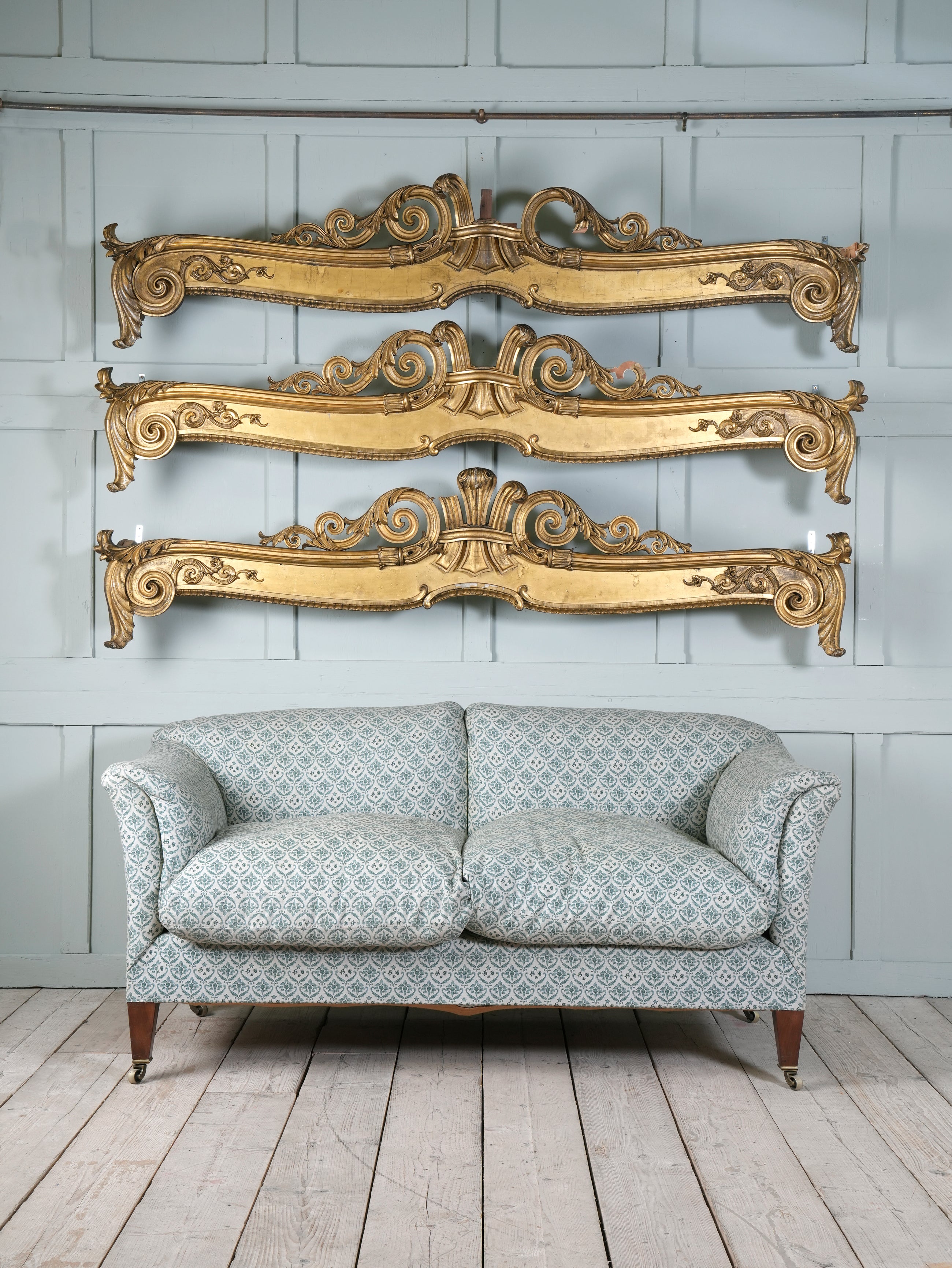 Three George IV Giltwood & Gesso Pelmets