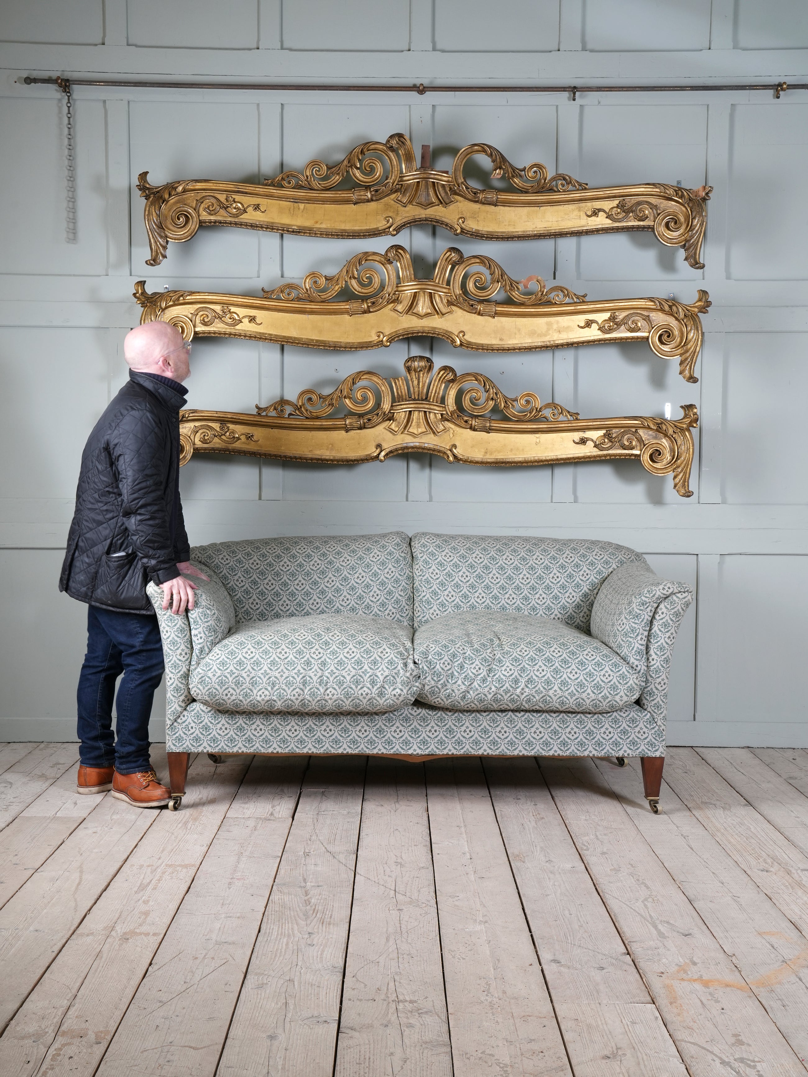 Three George IV Giltwood & Gesso Pelmets