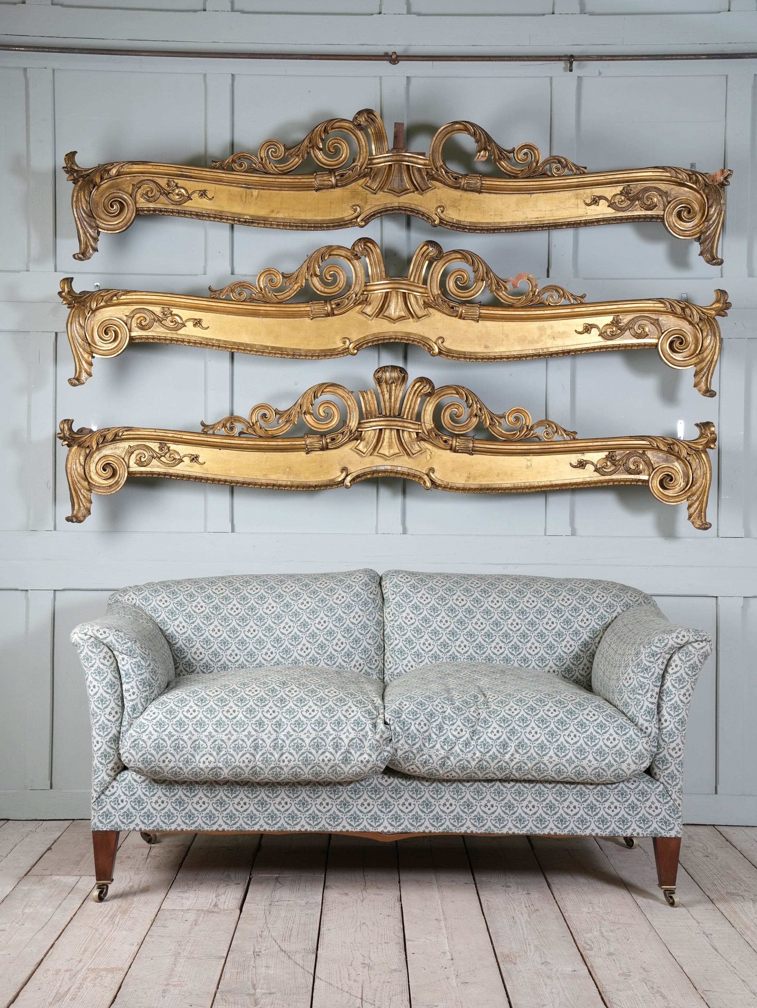 Three George IV Giltwood & Gesso Pelmets