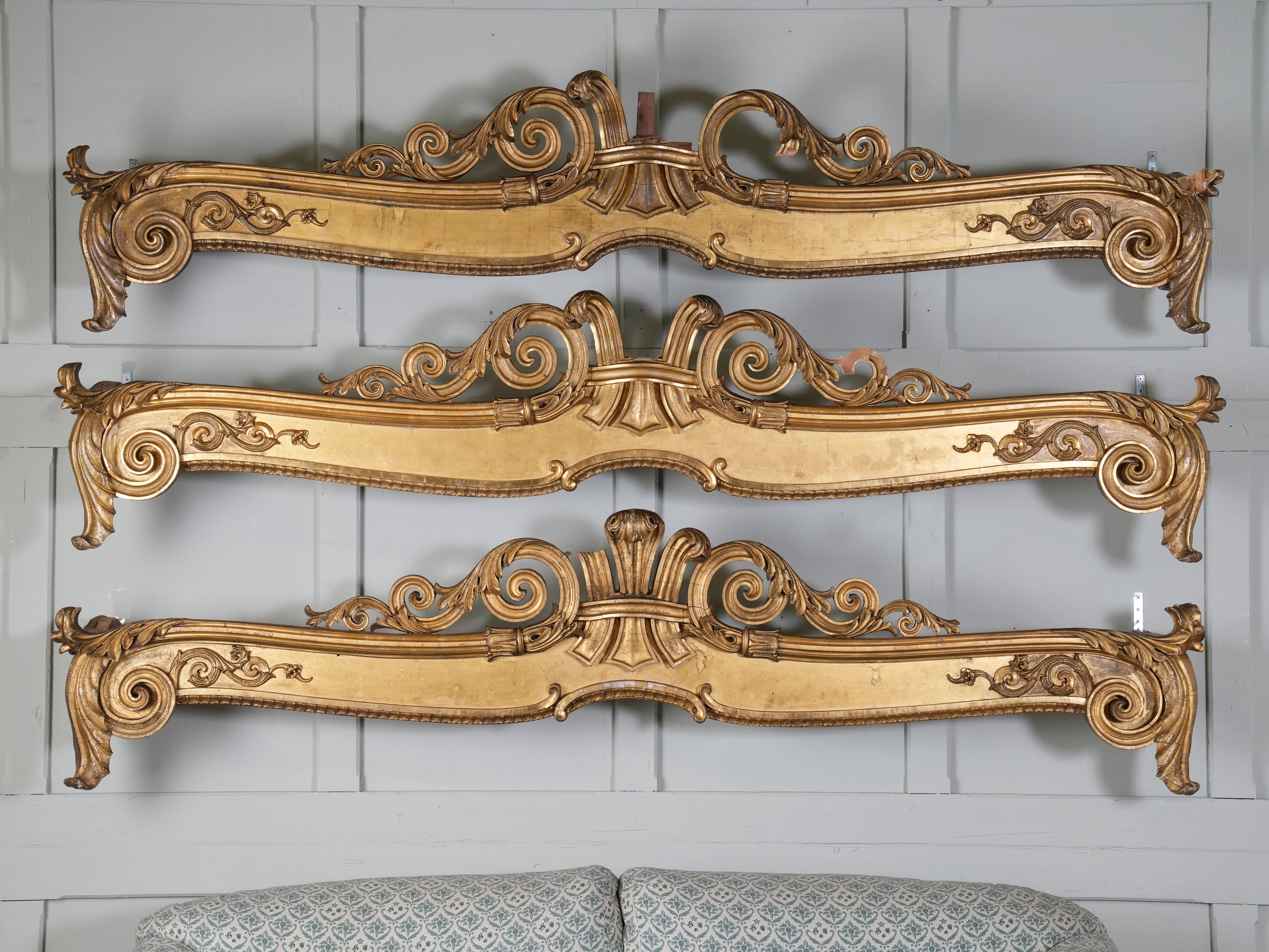 Three George IV Giltwood & Gesso Pelmets