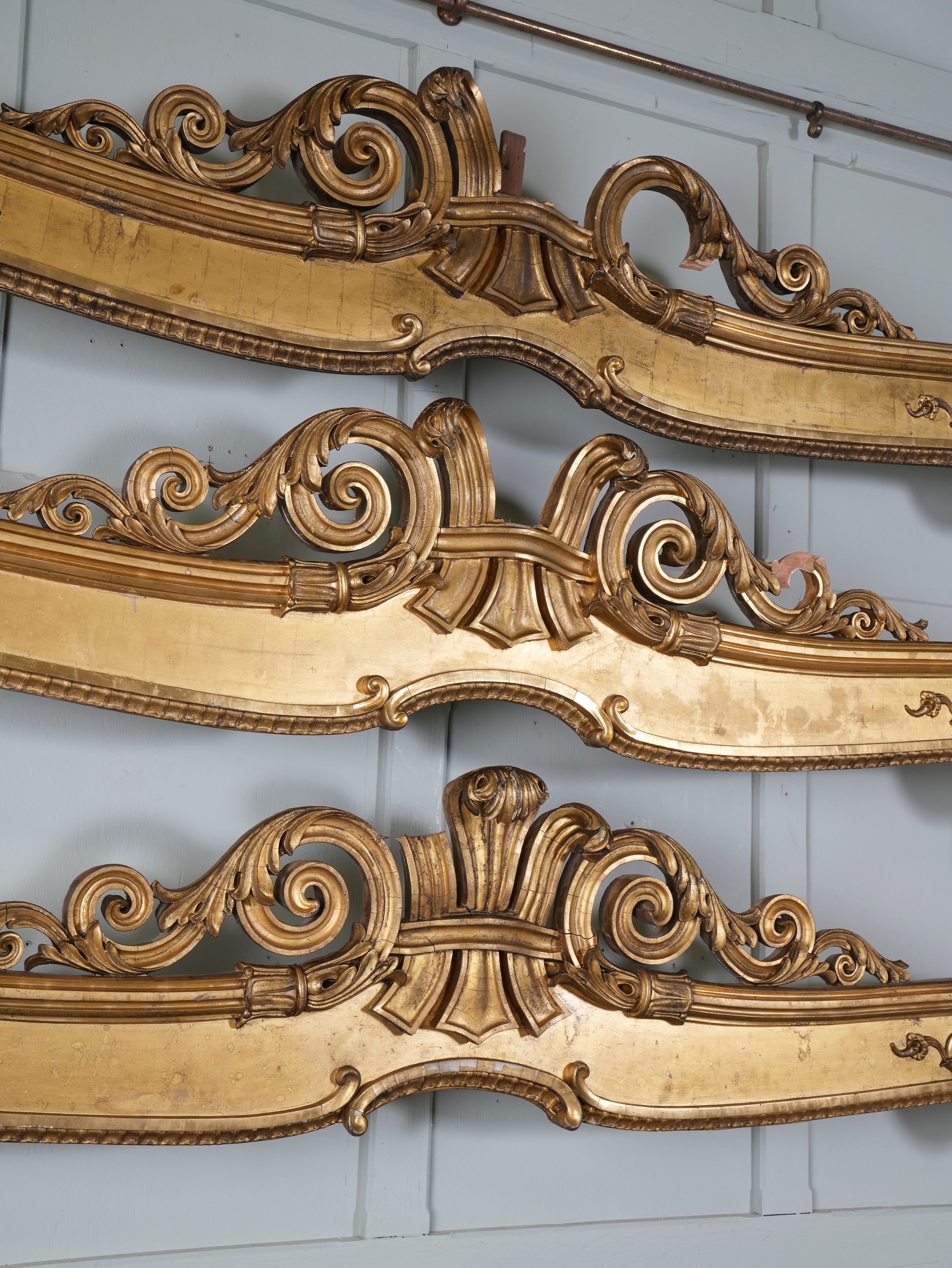 Three George IV Giltwood & Gesso Pelmets