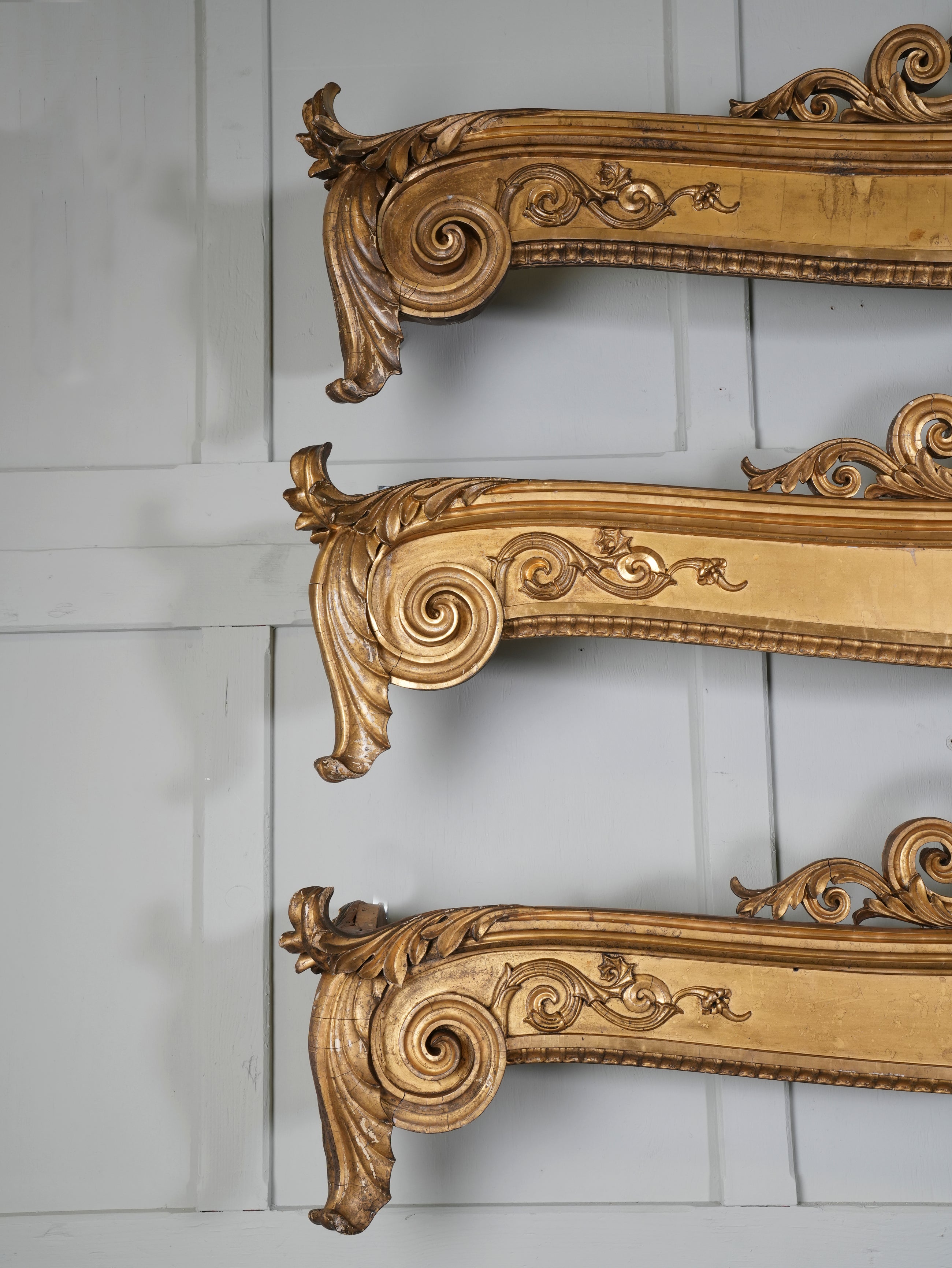 Three George IV Giltwood & Gesso Pelmets