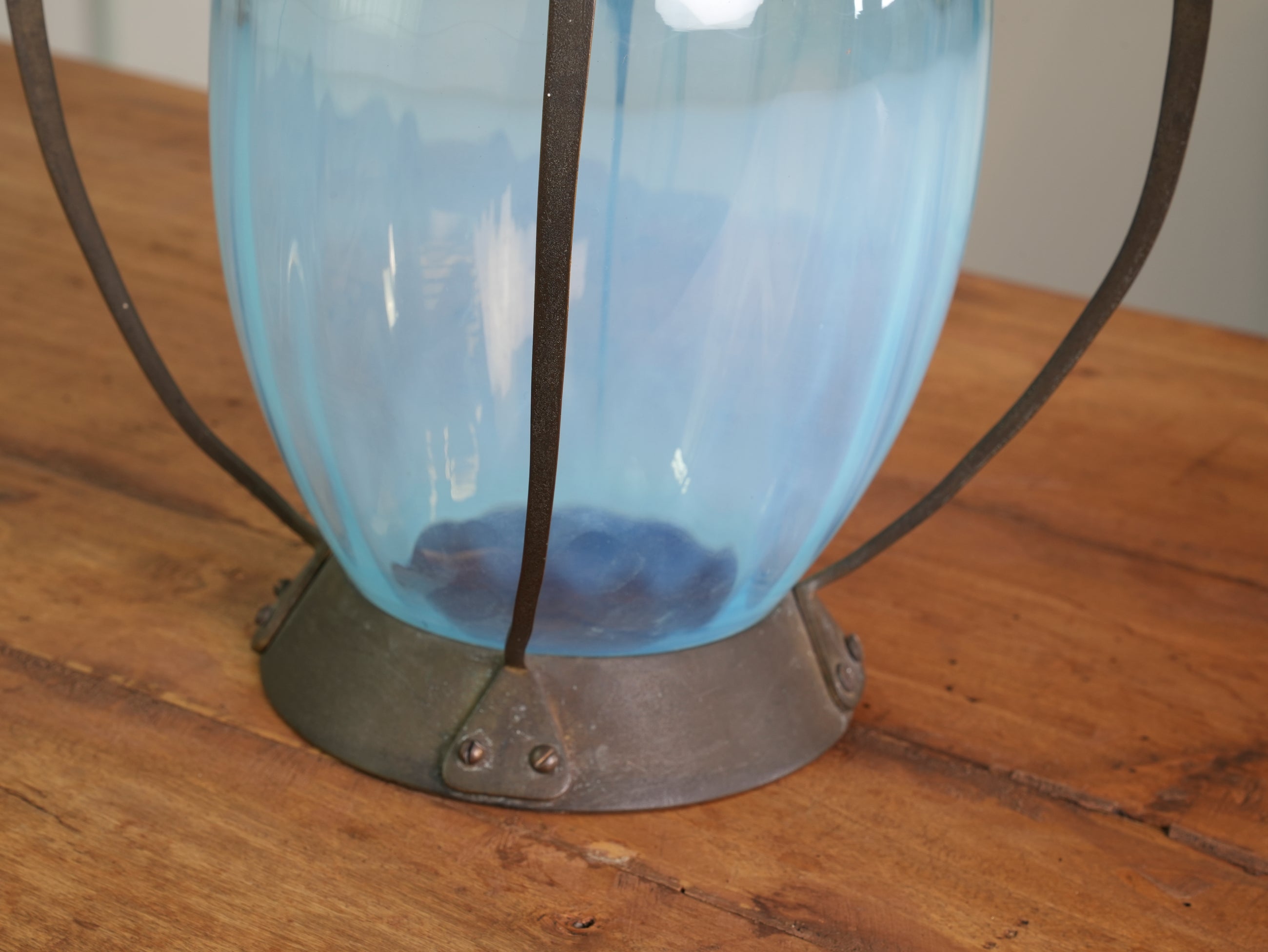 A Brass Arts & Crafts Hall Lantern