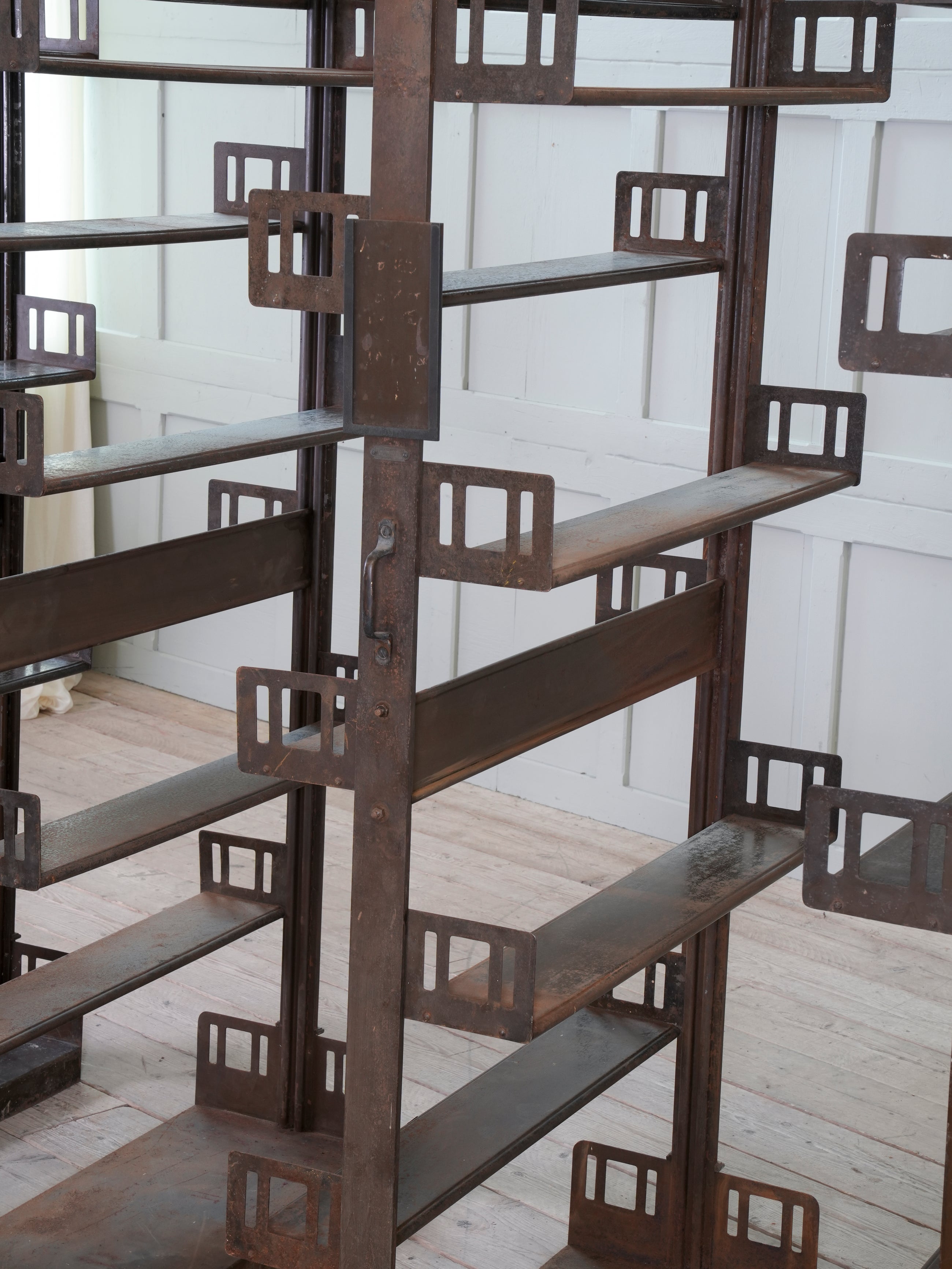 Four Steel James Gibbons Library Racking Systems