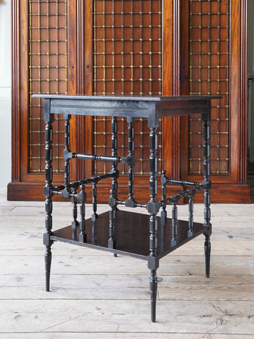 A Ebonised Aesthetic Occasional Table