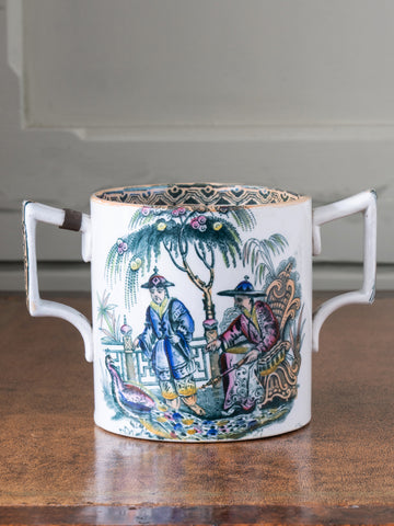 A Staffordshire Twin Handled Cup