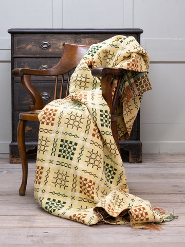 Vintage Welsh Tapestry Blanket