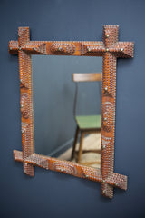 Tramp Art Mirror Frame