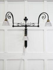 An Early 20th Century Wrought Iron Wall Light