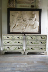A Pair of Decorated 19th Century Chests