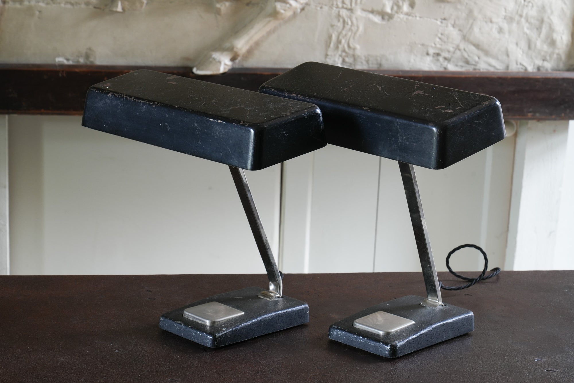 A Pair of Hillebrand Desk Lamps