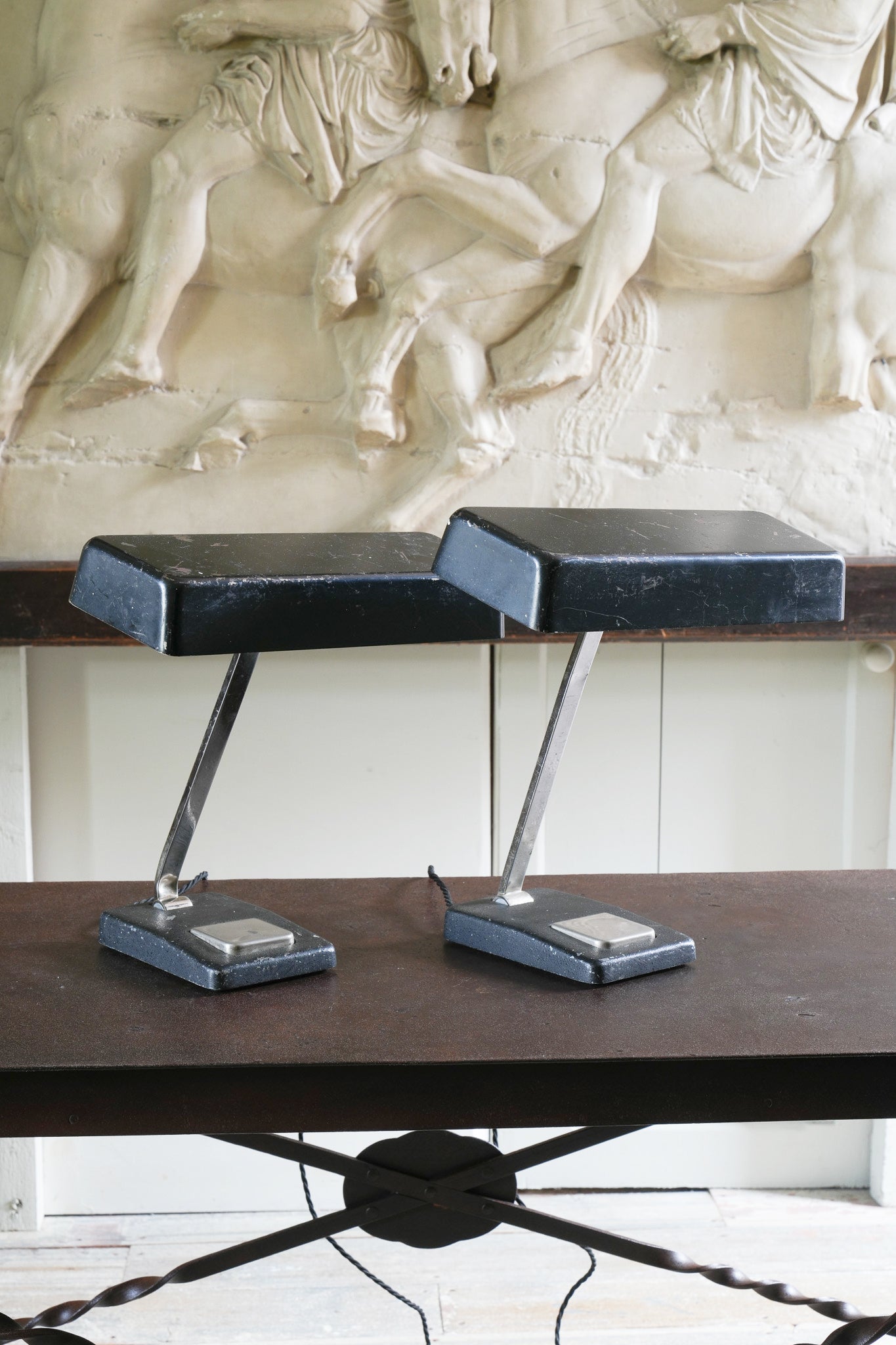 A Pair of Hillebrand Desk Lamps