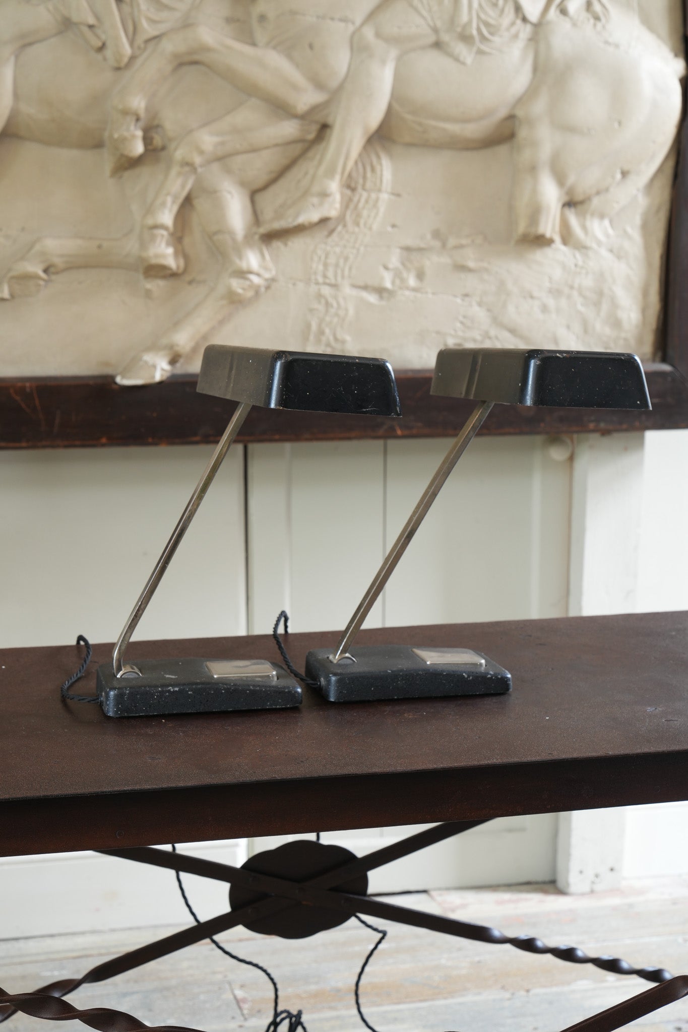 A Pair of Hillebrand Desk Lamps