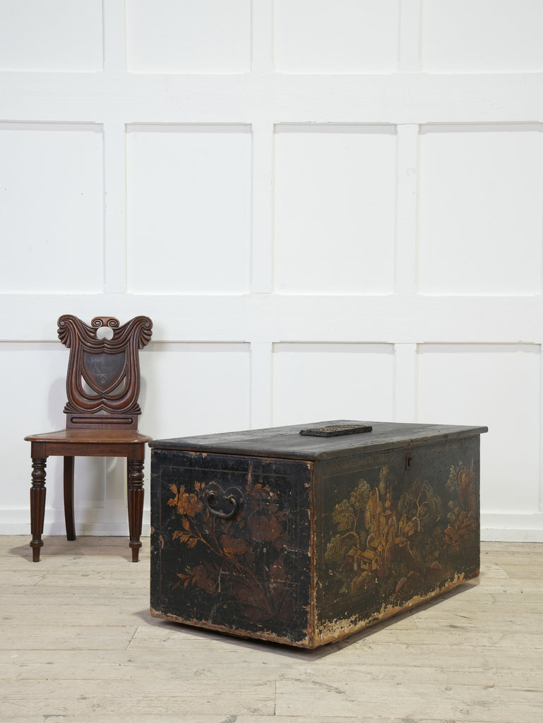 An Early 18th Century Japanned Trunk