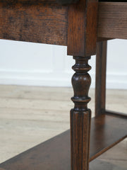 A French Oak & Fossil Marble Wash Stand