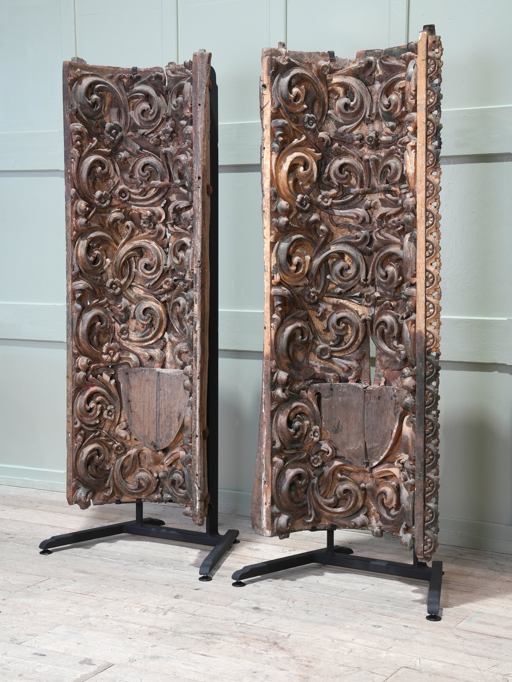 A Pair of 18th Century Portuguese Baroque Niches
