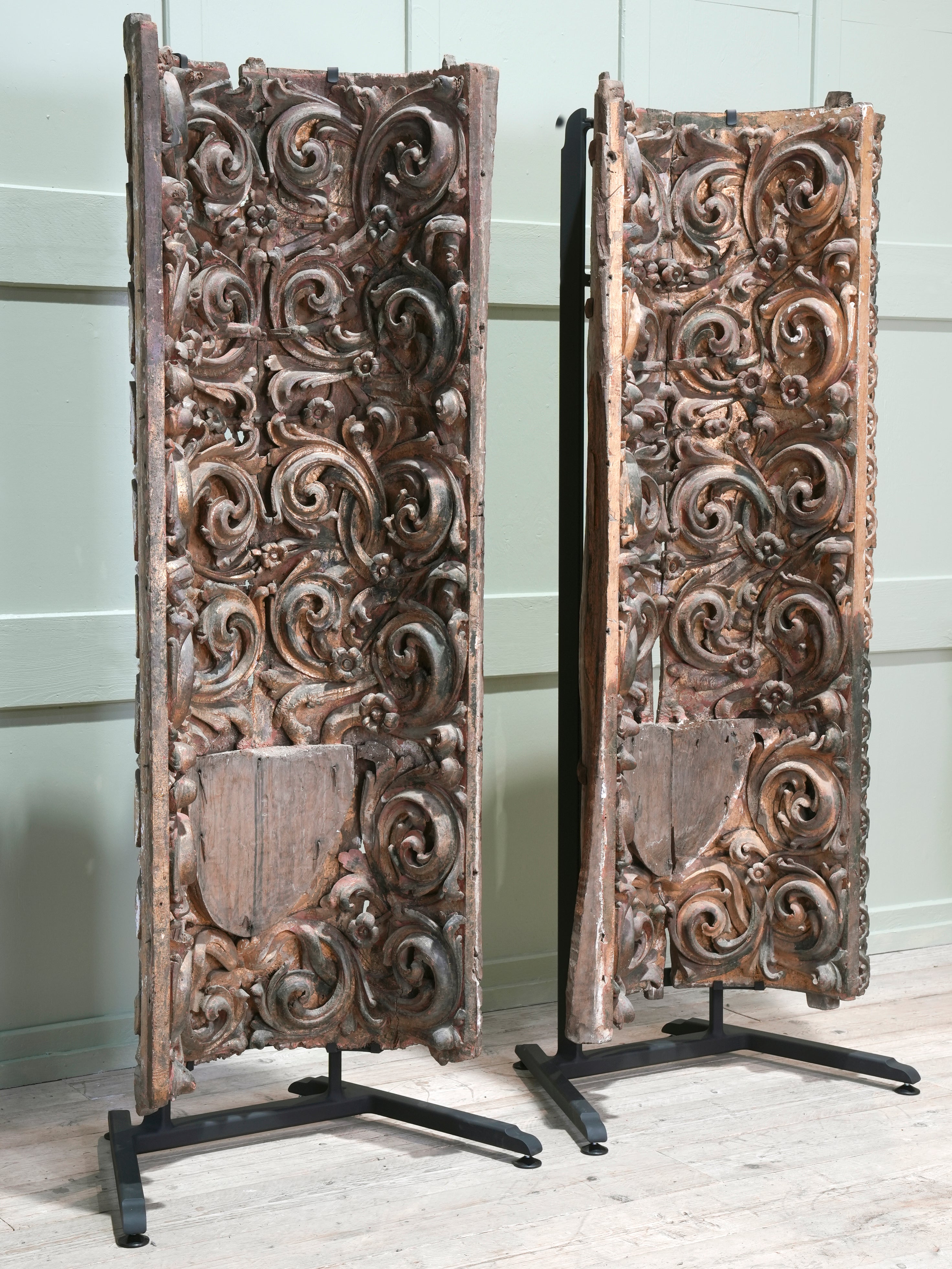 A Pair of 18th Century Portuguese Baroque Niches