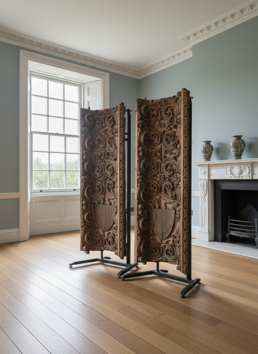 A Pair of 18th Century Portuguese Baroque Niches