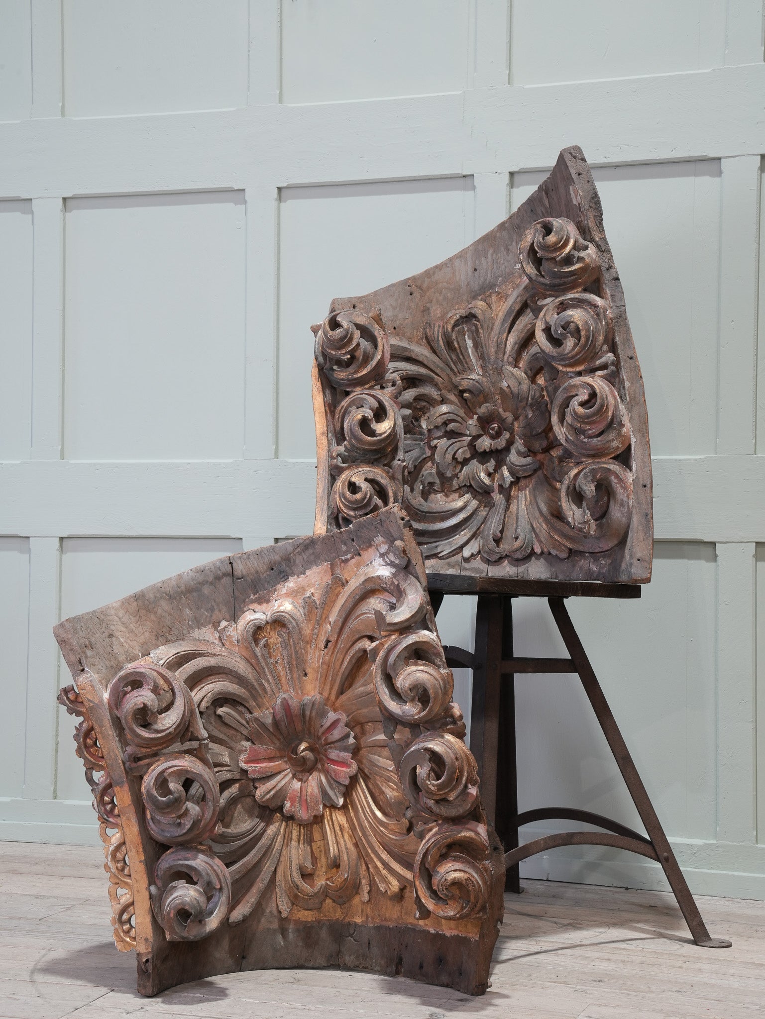 A Pair of 18th Century Portuguese Baroque Architectural Elements