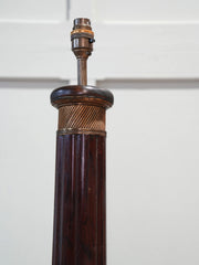 An Oversized Mahogany Table Lamp