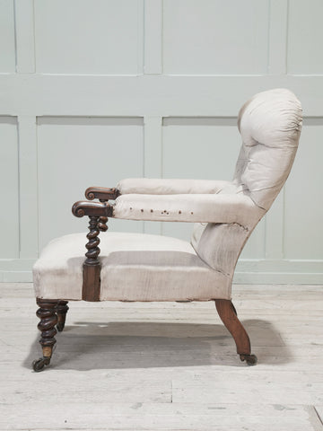 A Mahogany Open Armchair by Hindley & Son's