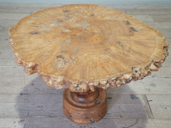 A Burr Ash Side Table