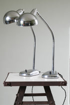 A Pair Chrome Desk Lamps