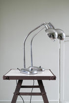 A Pair Chrome Desk Lamps