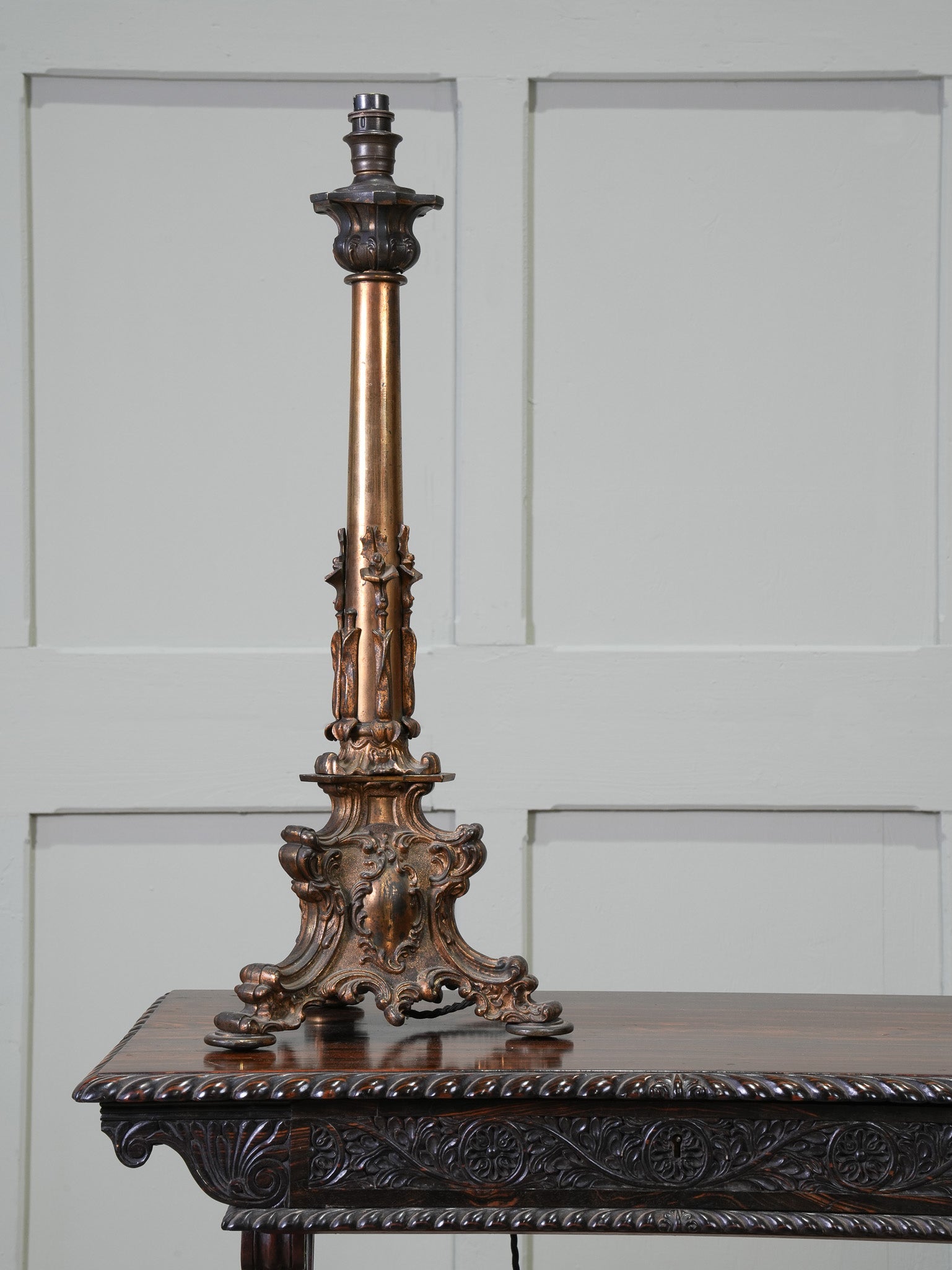 A George IV Gilt Bronze Table Lamp