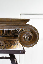 A Pair of 19th Century Composite Order Bronze Capitals
